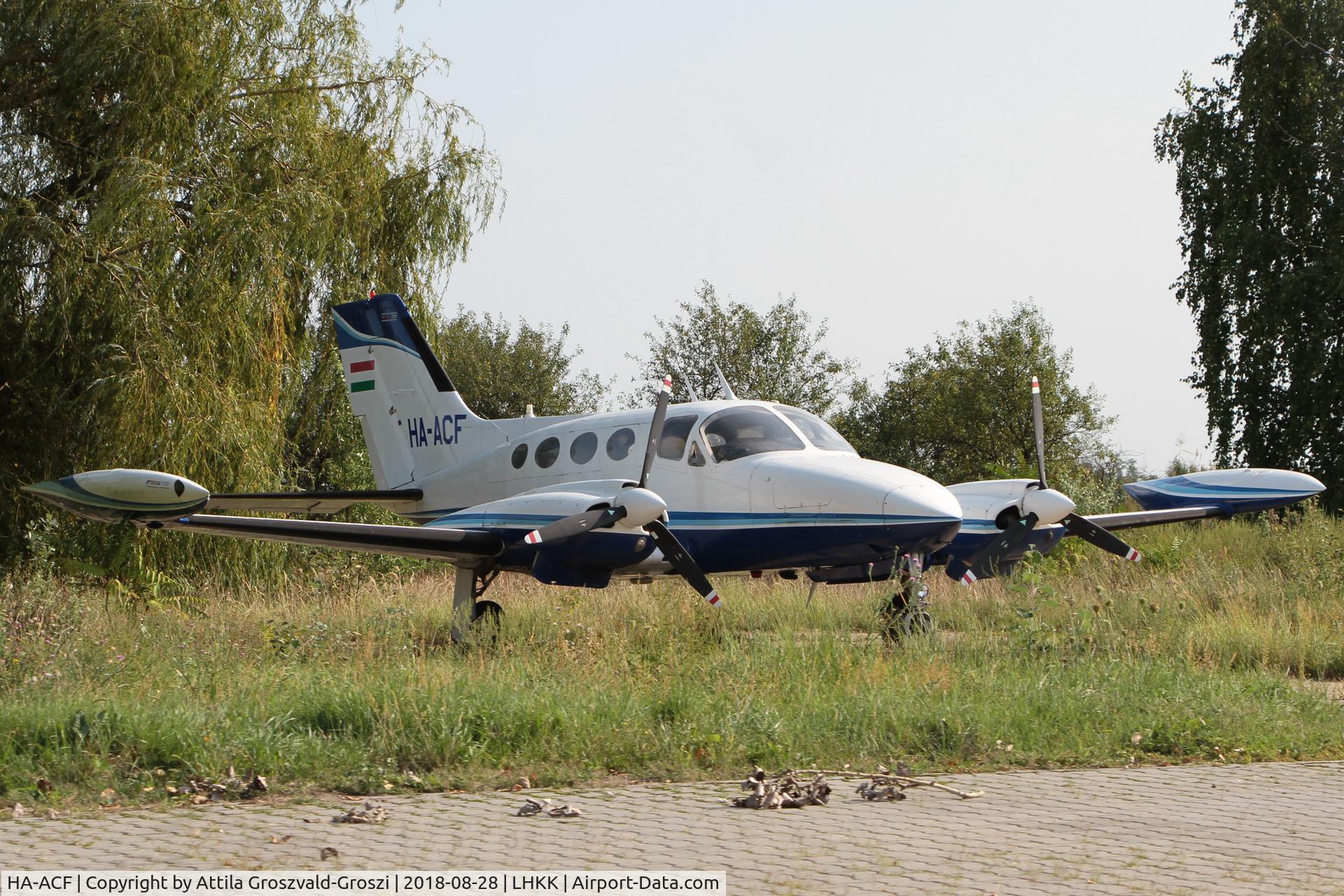 HA-ACF, 1967 Cessna 421 Golden Eagle C/N 421-0048, LHKK - Kiskunlacháza Airport, Hungary