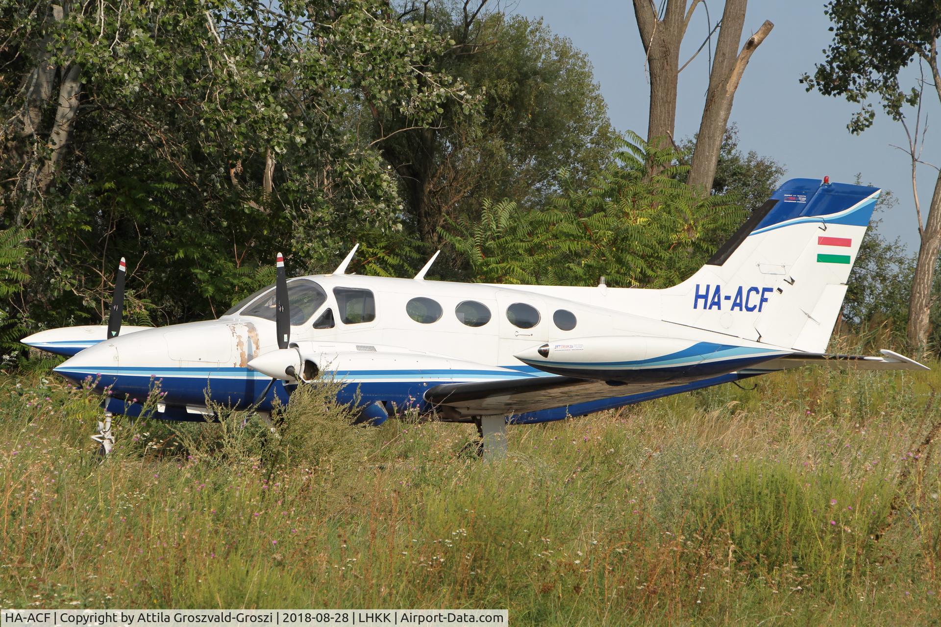 HA-ACF, 1967 Cessna 421 Golden Eagle C/N 421-0048, LHKK - Kiskunlacháza Airport, Hungary