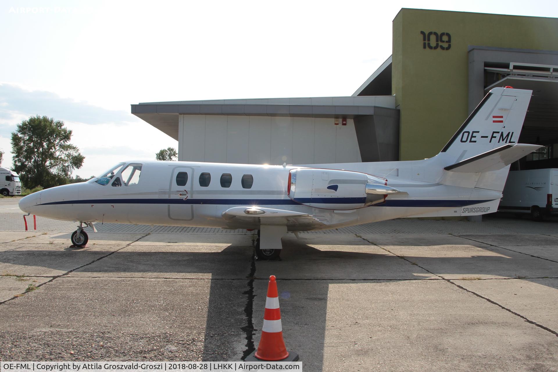 OE-FML, Cessna 500 Citation I C/N 500-0370, LHKK - Kiskunlacháza Airport, Hungary