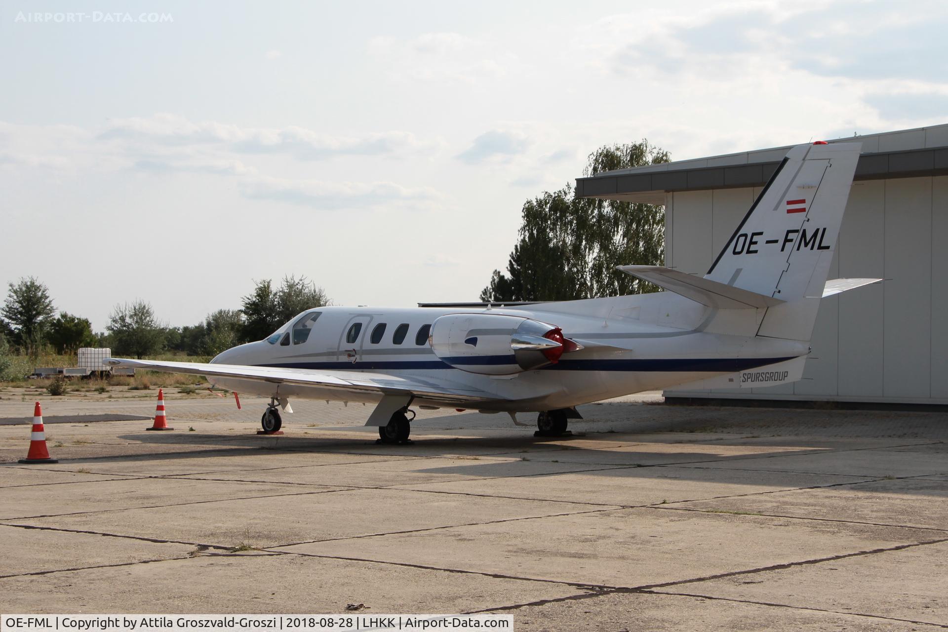 OE-FML, Cessna 500 Citation I C/N 500-0370, LHKK - Kiskunlacháza Airport, Hungary