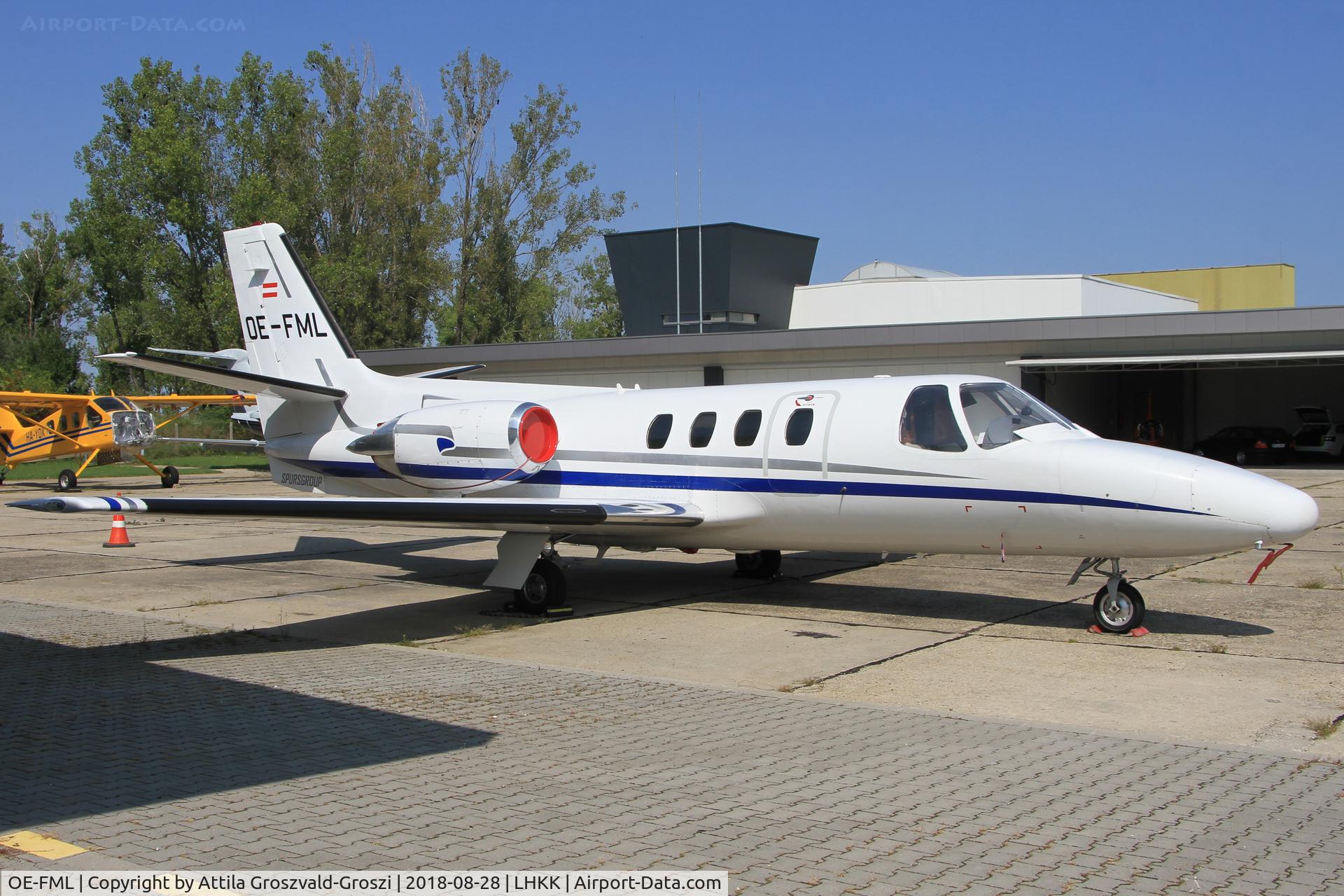 OE-FML, Cessna 500 Citation I C/N 500-0370, LHKK - Kiskunlacháza Airport, Hungary