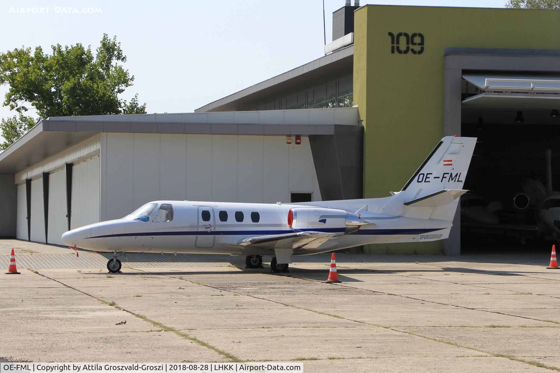 OE-FML, Cessna 500 Citation I C/N 500-0370, LHKK - Kiskunlacháza Airport, Hungary