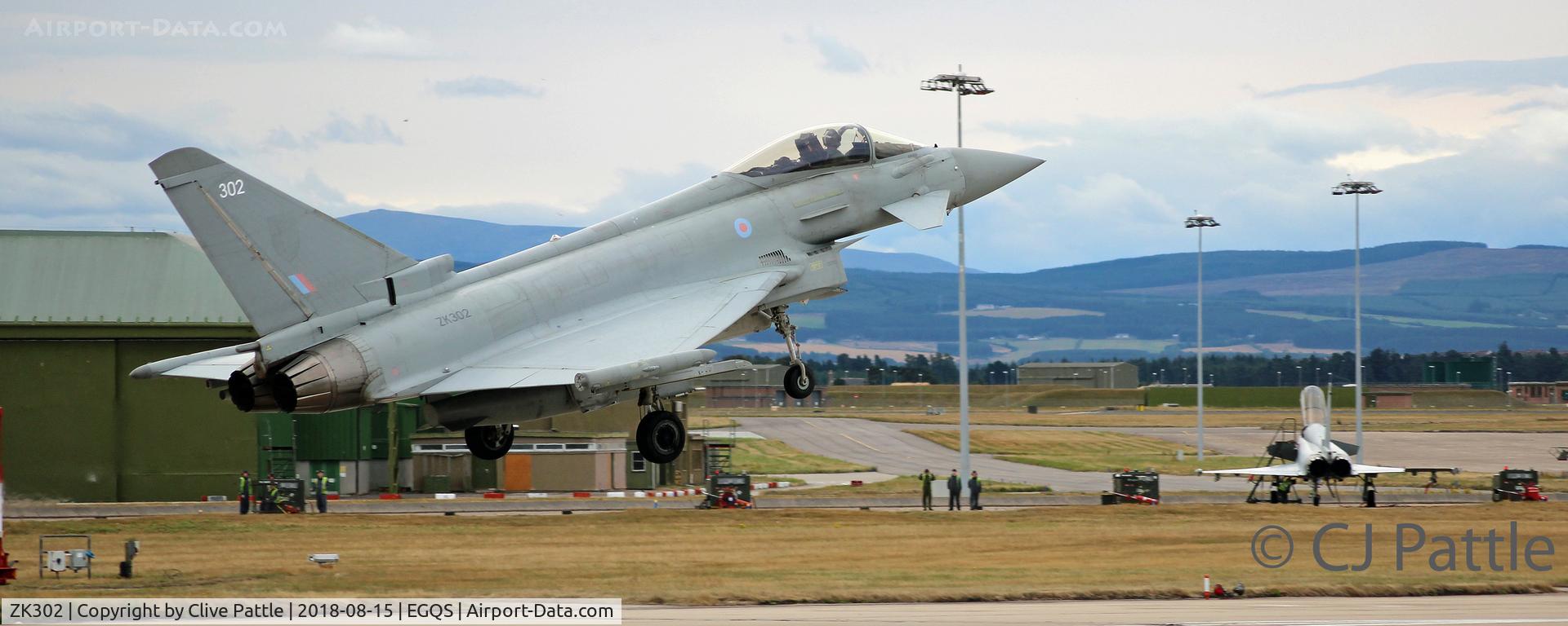 ZK302, 2009 Eurofighter EF-2000 Typhoon FGR.4 C/N BS054, Lossiemouth action