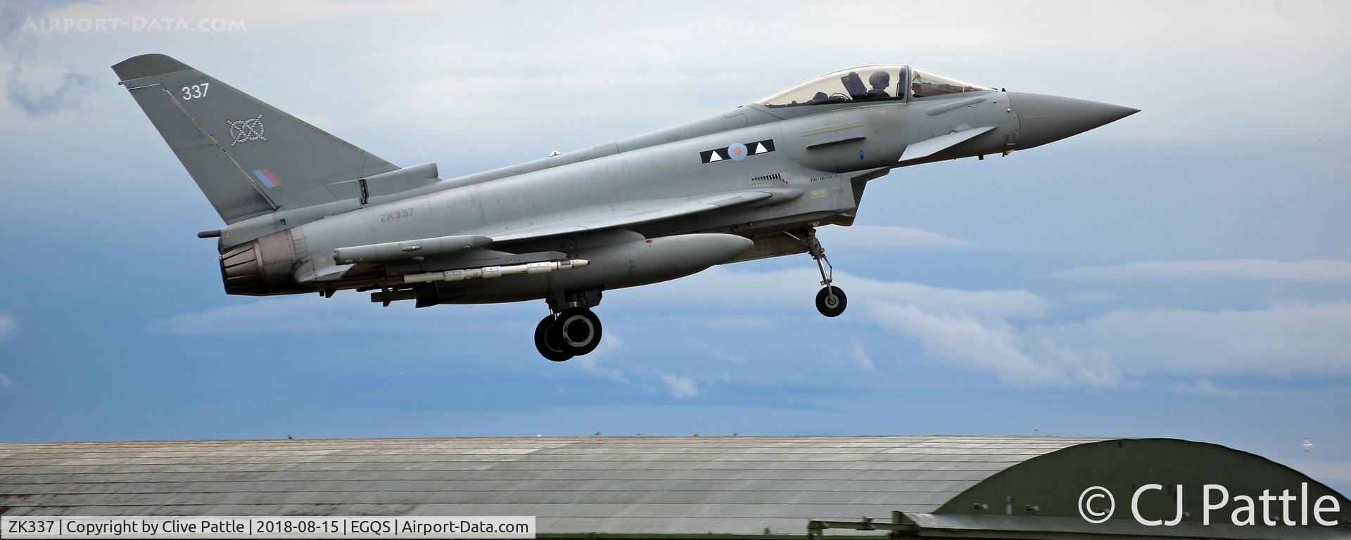 ZK337, 2012 Eurofighter EF-2000 Typhoon FGR4 C/N BS098/359, Active at Lossiemouth coded 337