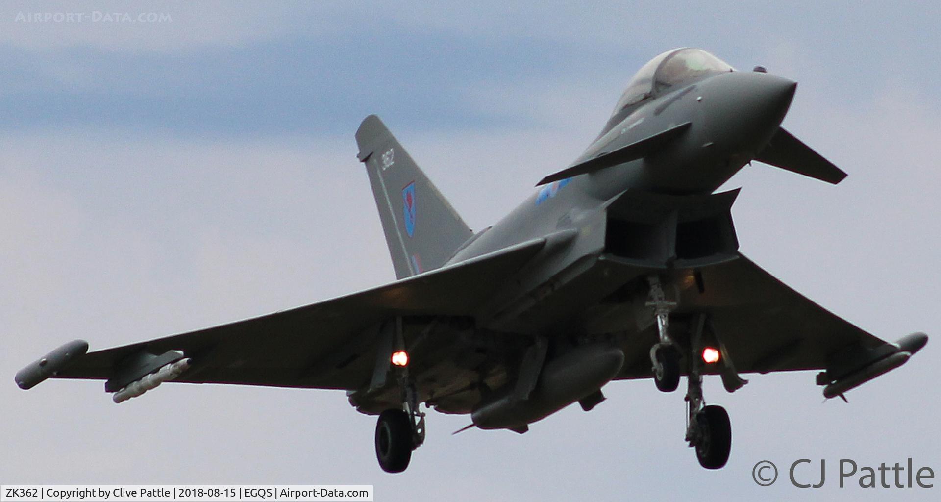 ZK362, 2014 Eurofighter EF-2000 Typhoon FGR.4 C/N BS123/442, Coded 362 at Lossiemouth