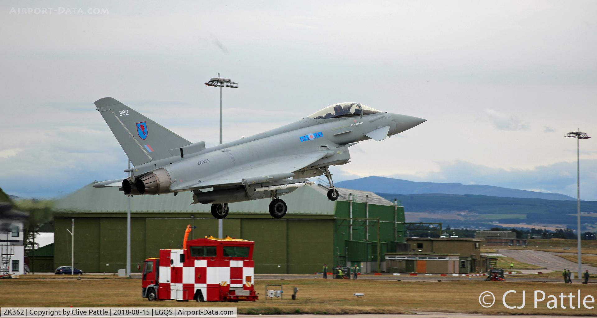 ZK362, 2014 Eurofighter EF-2000 Typhoon FGR.4 C/N BS123/442, Coded 362 at Lossiemouth