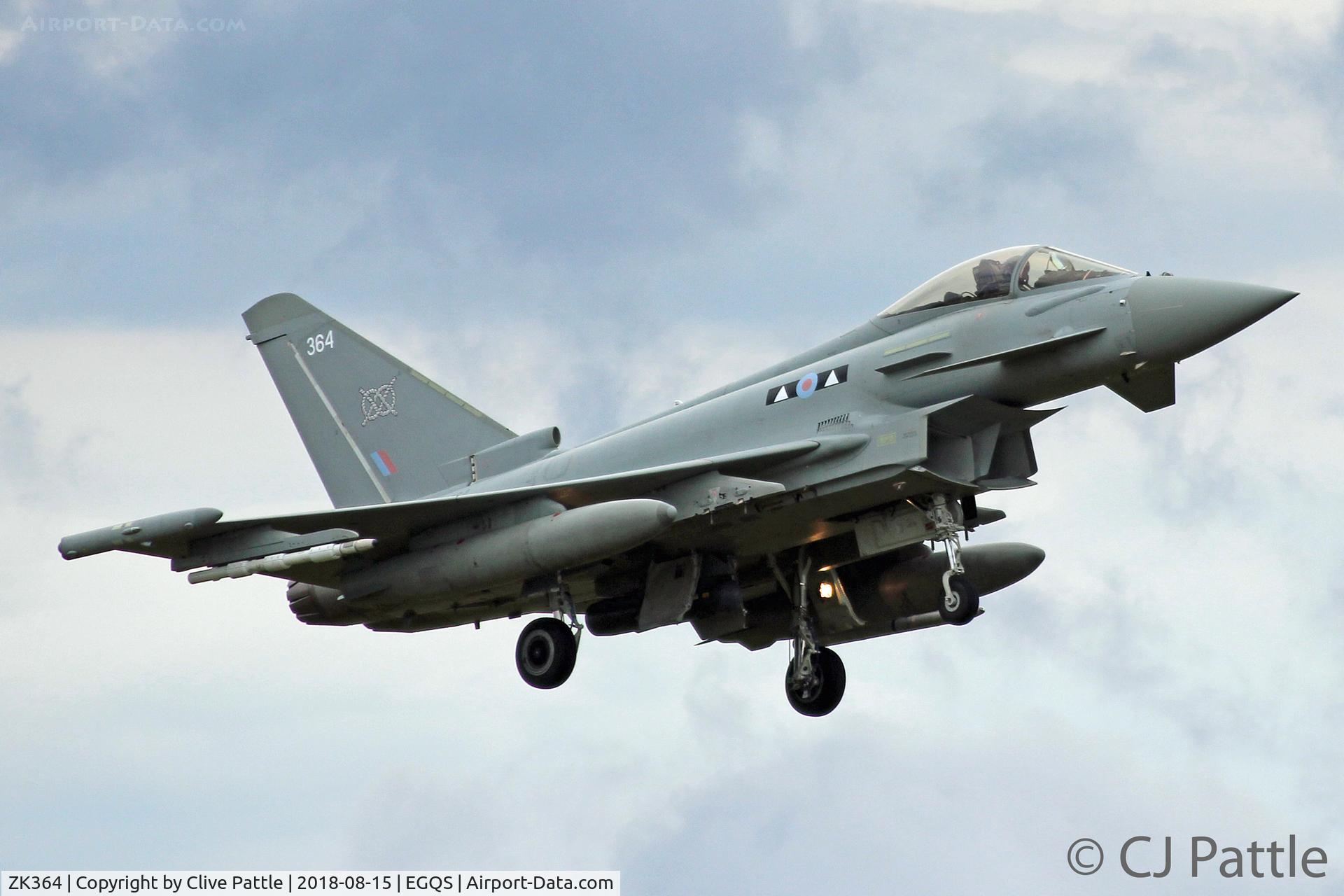 ZK364, 2014 Eurofighter EF-2000 Typhoon FGR.4 C/N BS125/449, Coded 364 at Lossiemouth