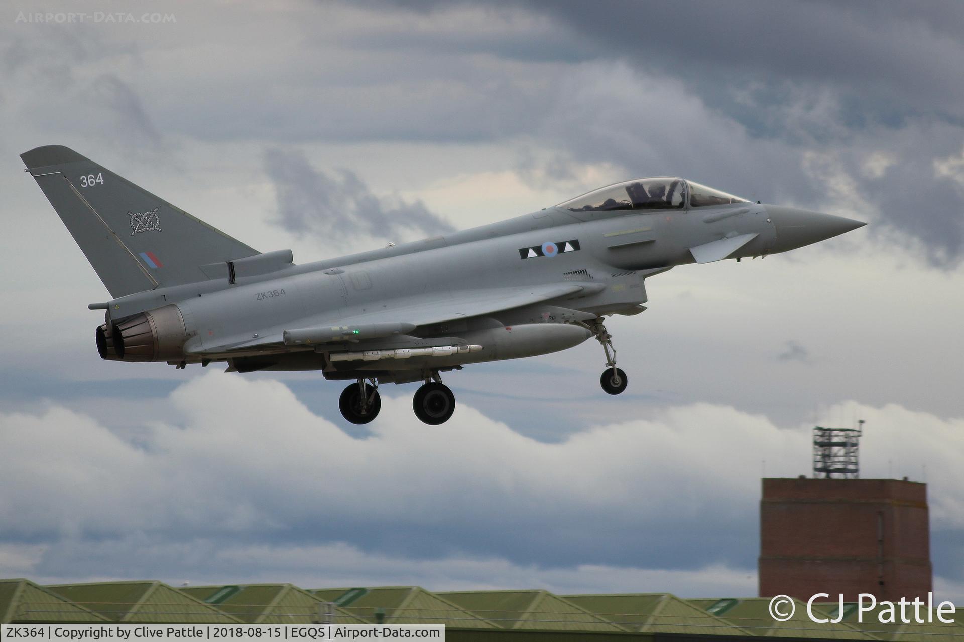 ZK364, 2014 Eurofighter EF-2000 Typhoon FGR.4 C/N BS125/449, Coded 364 - In action at RAF Lossiemouth
