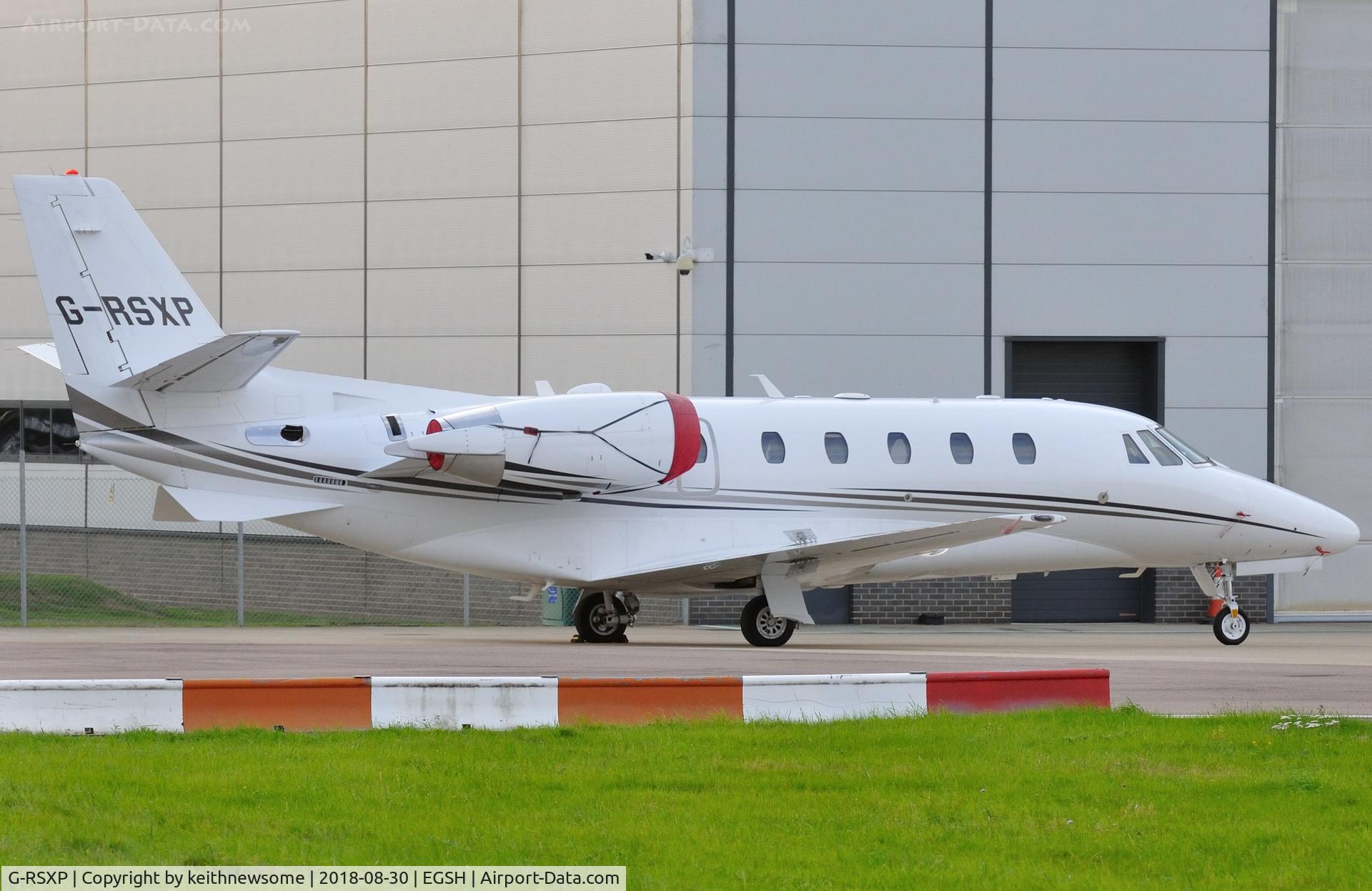 G-RSXP, 2015 Cessna 560XL Citation XLS C/N 560-6198, Parked for the night.
