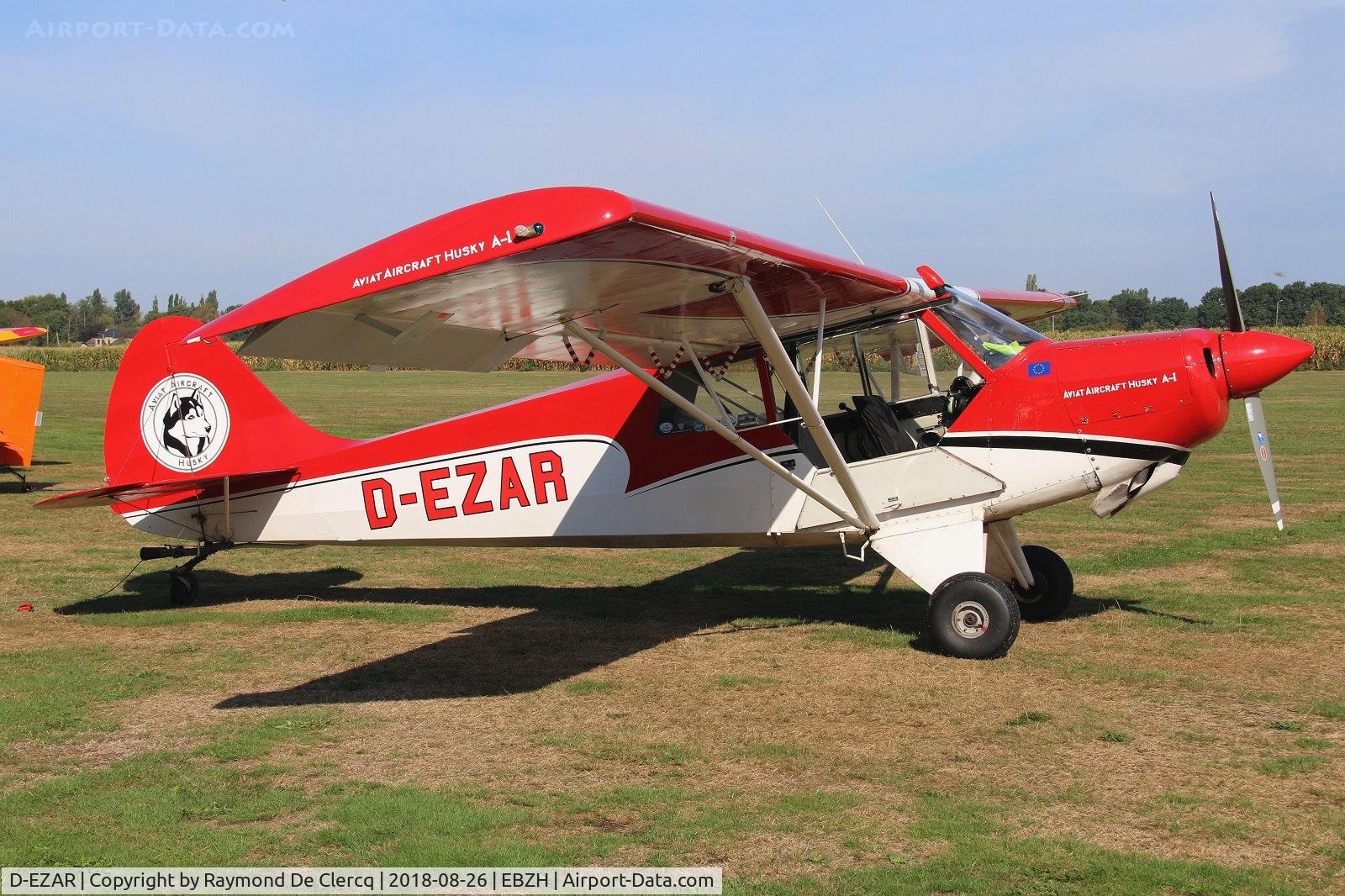 D-EZAR, Christen A-1 Husky C/N 1235, Glider tug at Kiewit-Hasselt.