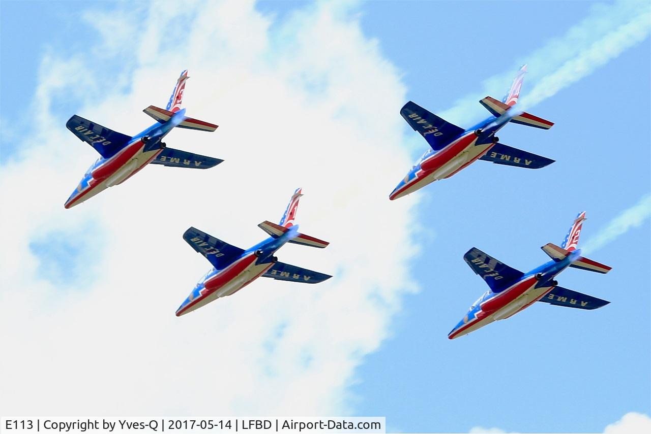 E113, Dassault-Dornier Alpha Jet E C/N E113, Dassault-Dornier Alpha Jet E (F-TETD), Athos 04 of Patrouille de France 2017, Bordeaux-Mérignac Air Base 106 (LFBD-BOD) Open day 2017