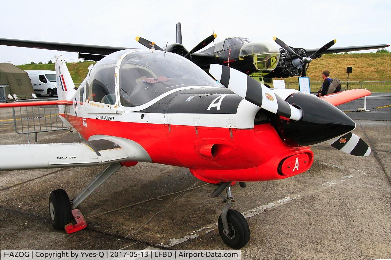 F-AZOG, 1973 Scottish Aviation Bulldog T.1 C/N BH.120/254, Scottish Aviation Bulldog T.1, Static display, Bordeaux-Mérignac BA 106 (LFBD-BOD) Open day 2017