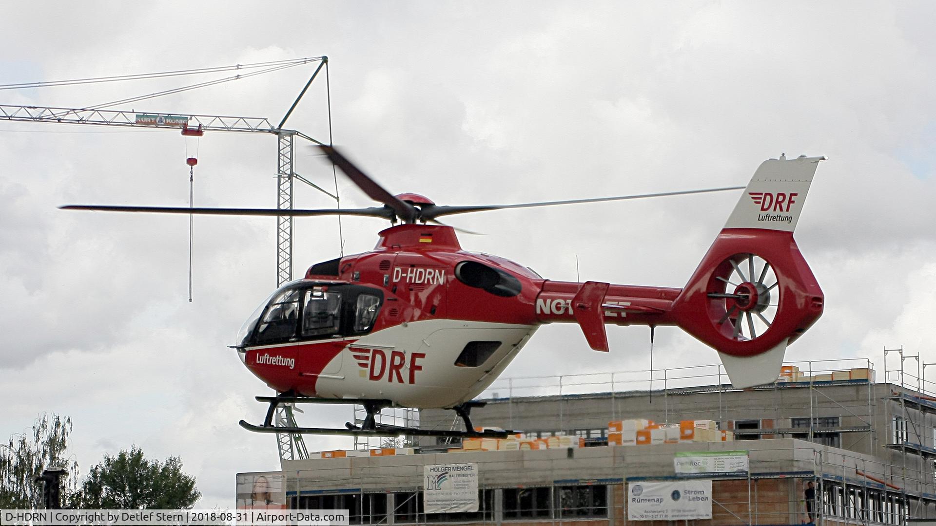 D-HDRN, Eurocopter EC-135P-2+ C/N 0639, Göttingen / Rosdorf, Niedersachsen, Deutschland, Europa

In action, no airport.