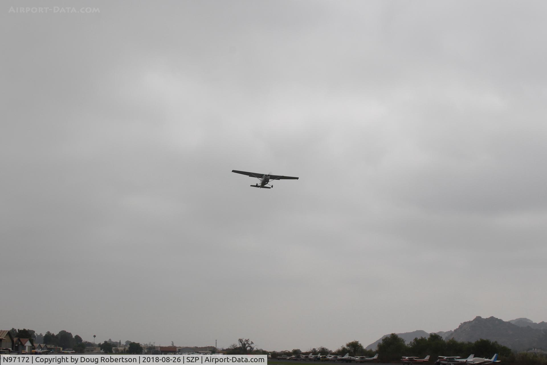 N97172, 1984 Cessna 172P C/N 17276162, 1984 Cessna 172P SKYHAWK, Lycoming O-320-D2J 160 Hp, initial takeoff Rwy 22 in a murky, but flyable morning