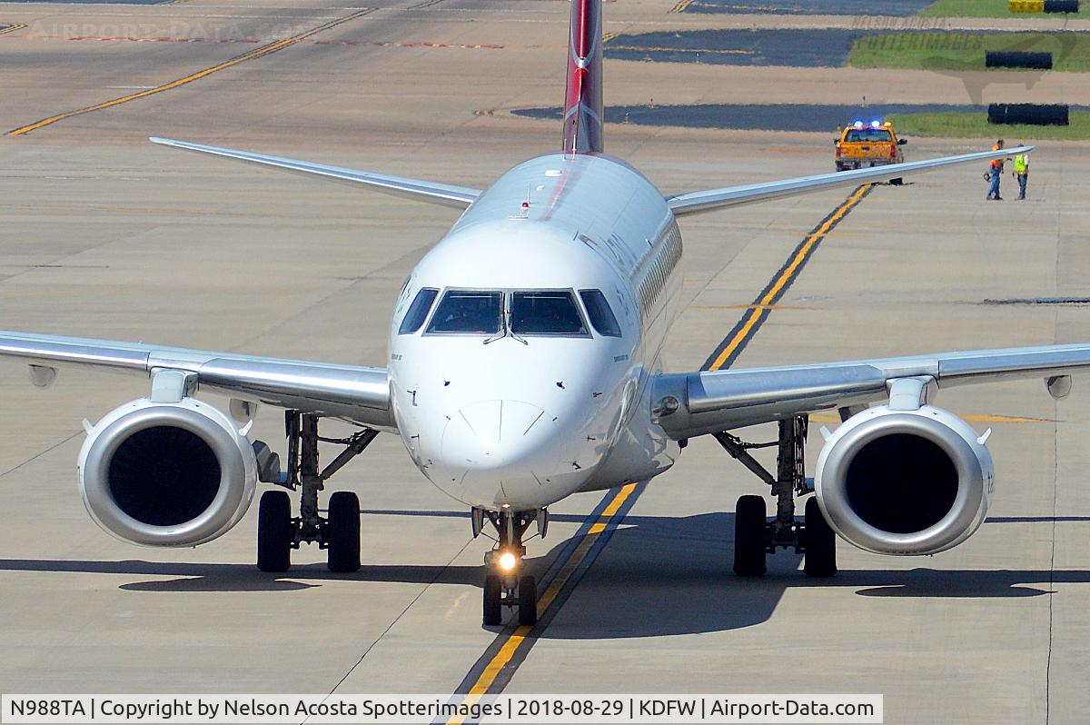 N988TA, 2010 Embraer ERJ-190-100 IGW 190AR C/N 19000399, SAL > DFW