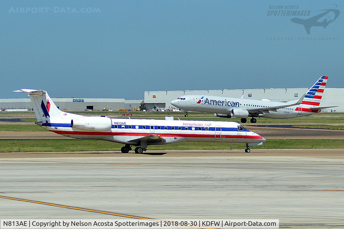 N813AE, 2001 Embraer ERJ-140LR (EMB-135KL) C/N 145539, TXK > DFW