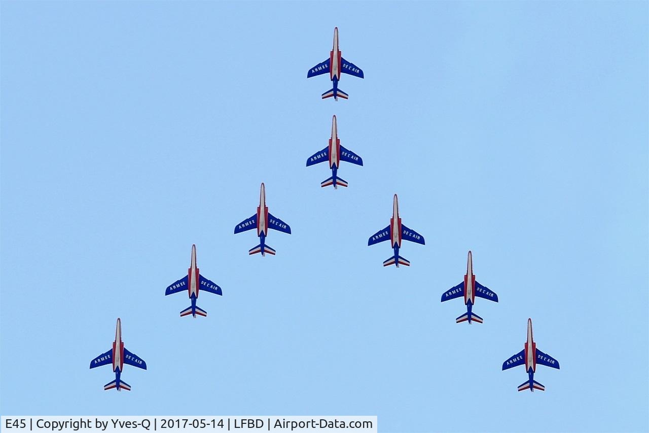 E45, Dassault-Dornier Alpha Jet E C/N E45, Dassault-Dornier Alpha Jet E (F-TETF), Leader of Patrouille de France 2017, Bordeaux-Mérignac Air Base 106 (LFBD-BOD) Open day 2017