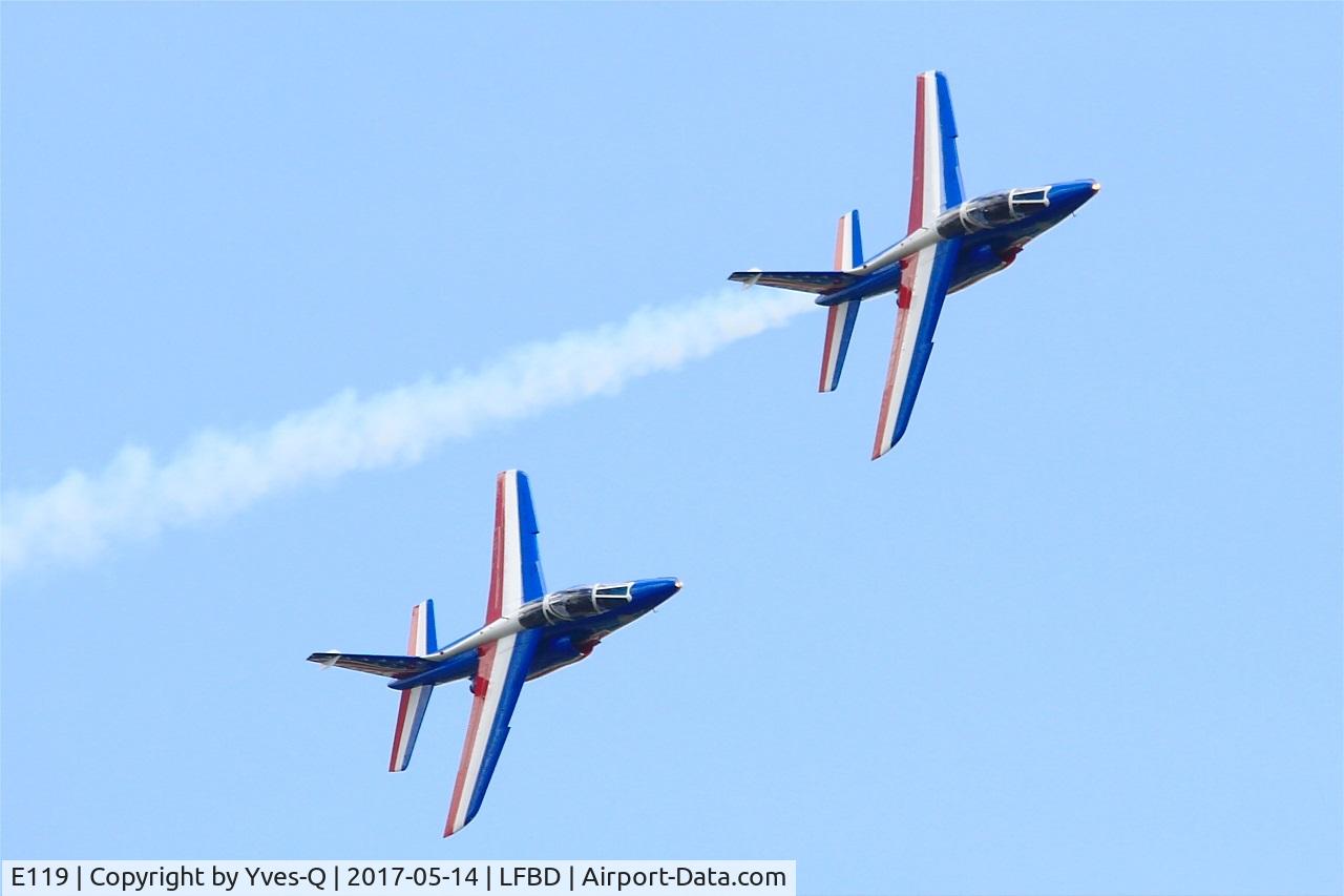 E119, Dassault-Dornier Alpha Jet E C/N E119, Dassault-Dornier Alpha Jet E (F-UGFE), Athos 03 of Patrouille de France 2017, Flight line, Bordeaux-Mérignac Air Base 106 (LFBD-BOD) Open day 2017