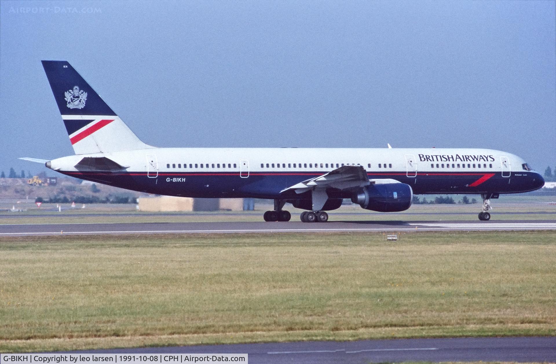 G-BIKH, 1983 Boeing 757-236 C/N 22179, Copenhagen 8.10.1991