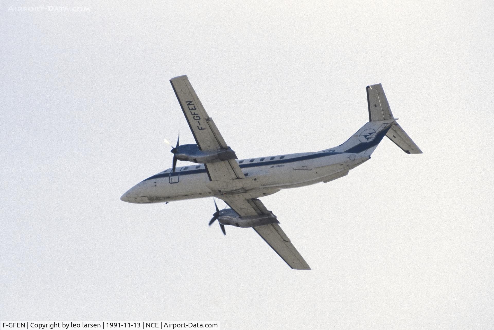 F-GFEN, 1987 Embraer EMB-120RT Brasilia C/N 120061, Nice 13.10.1991