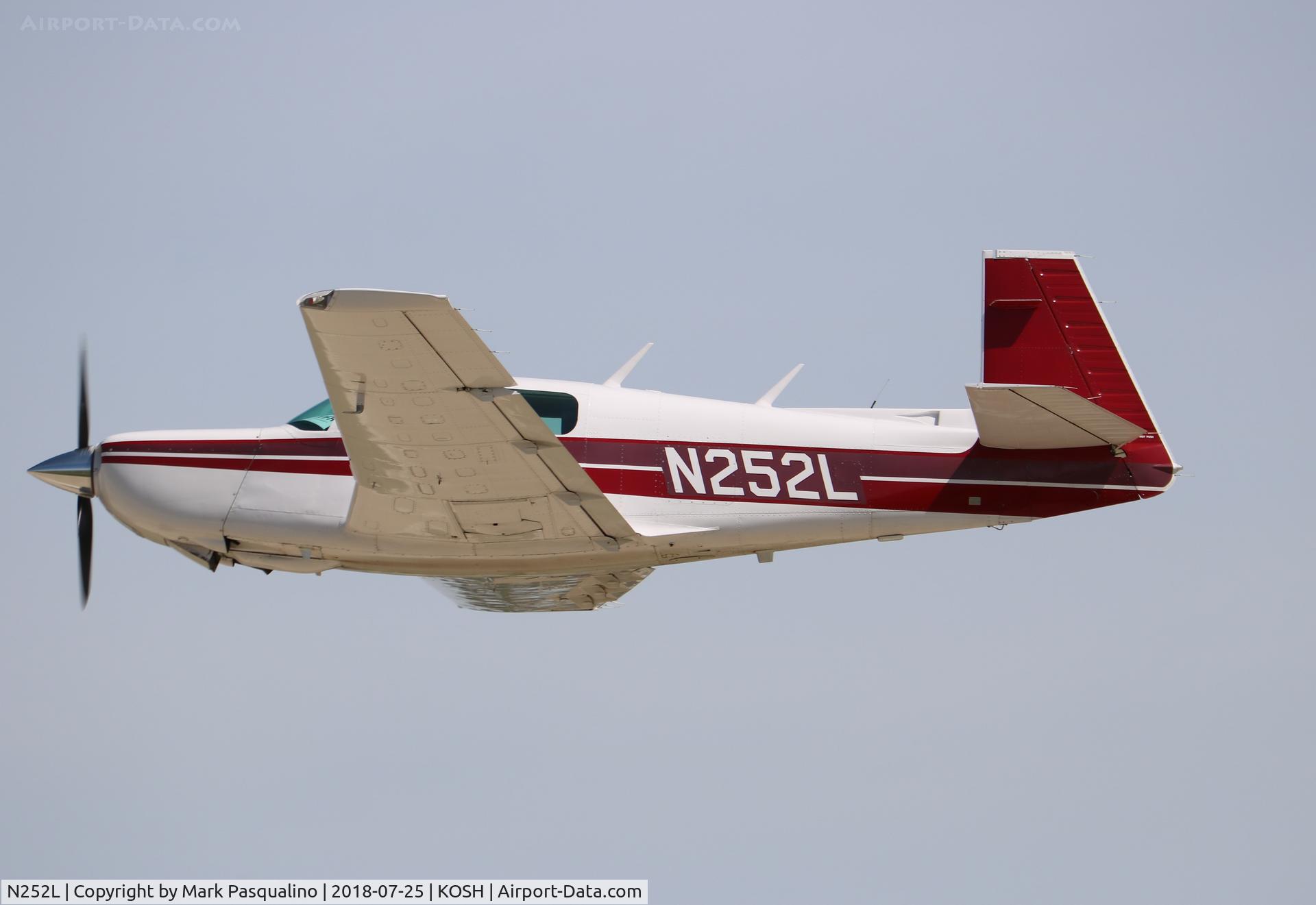 N252L, 1986 Mooney M20K C/N 25-1019, Mooney M20K