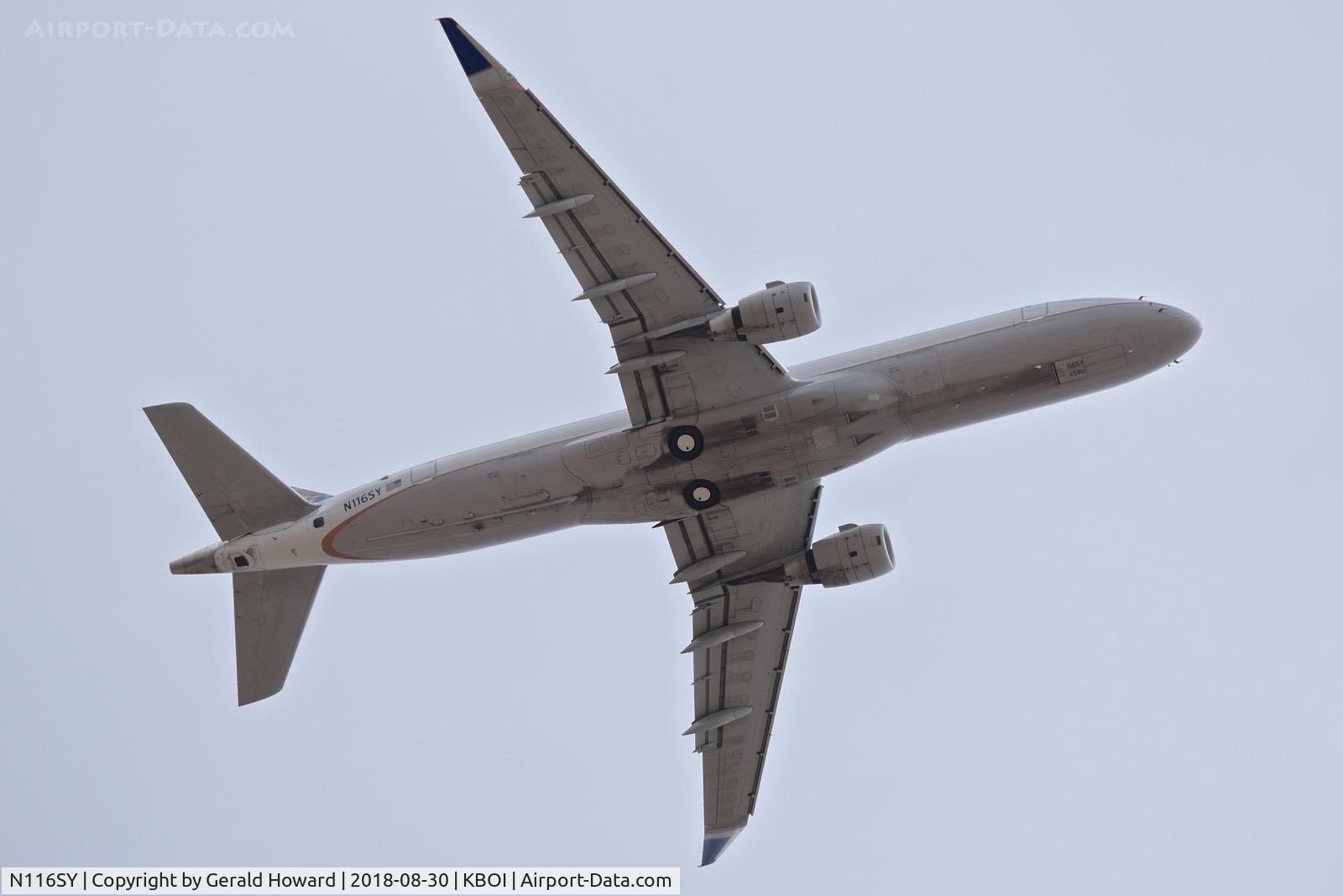 N116SY, 2014 Embraer 175LR (ERJ-170-200LR) C/N 17000411, Take off from RWY 10L.