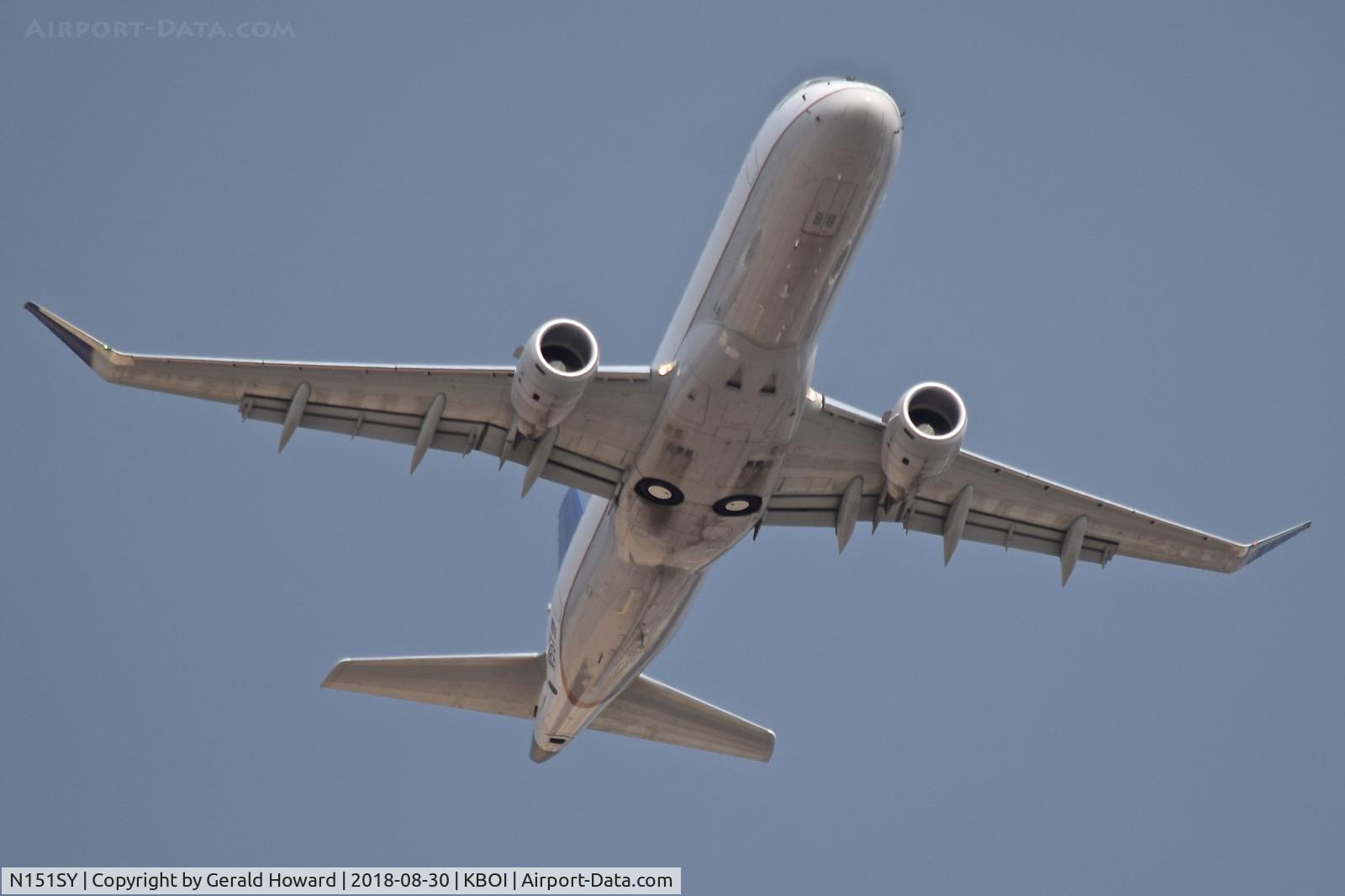 N151SY, 2015 Embraer 175LR (ERJ-170-200LR) C/N 17000503, Departing RWY 10L.