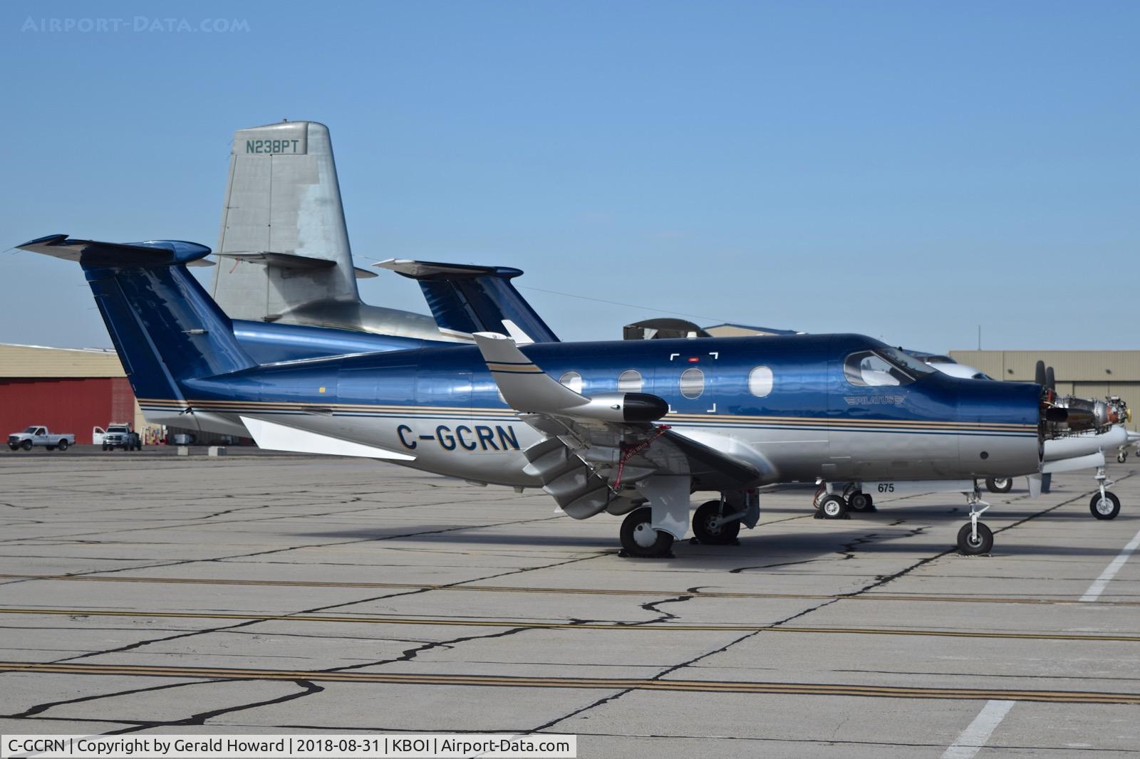 C-GCRN, 2005 Pilatus PC-12/45 C/N 675, Parked on the south GA ramp.