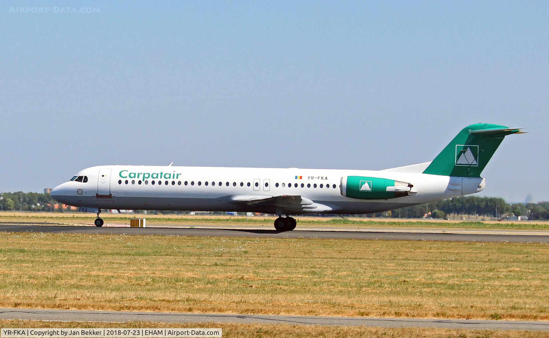 YR-FKA, 1991 Fokker 100 (F-28-0100) C/N 11340, Schiphol  Amsterdam
