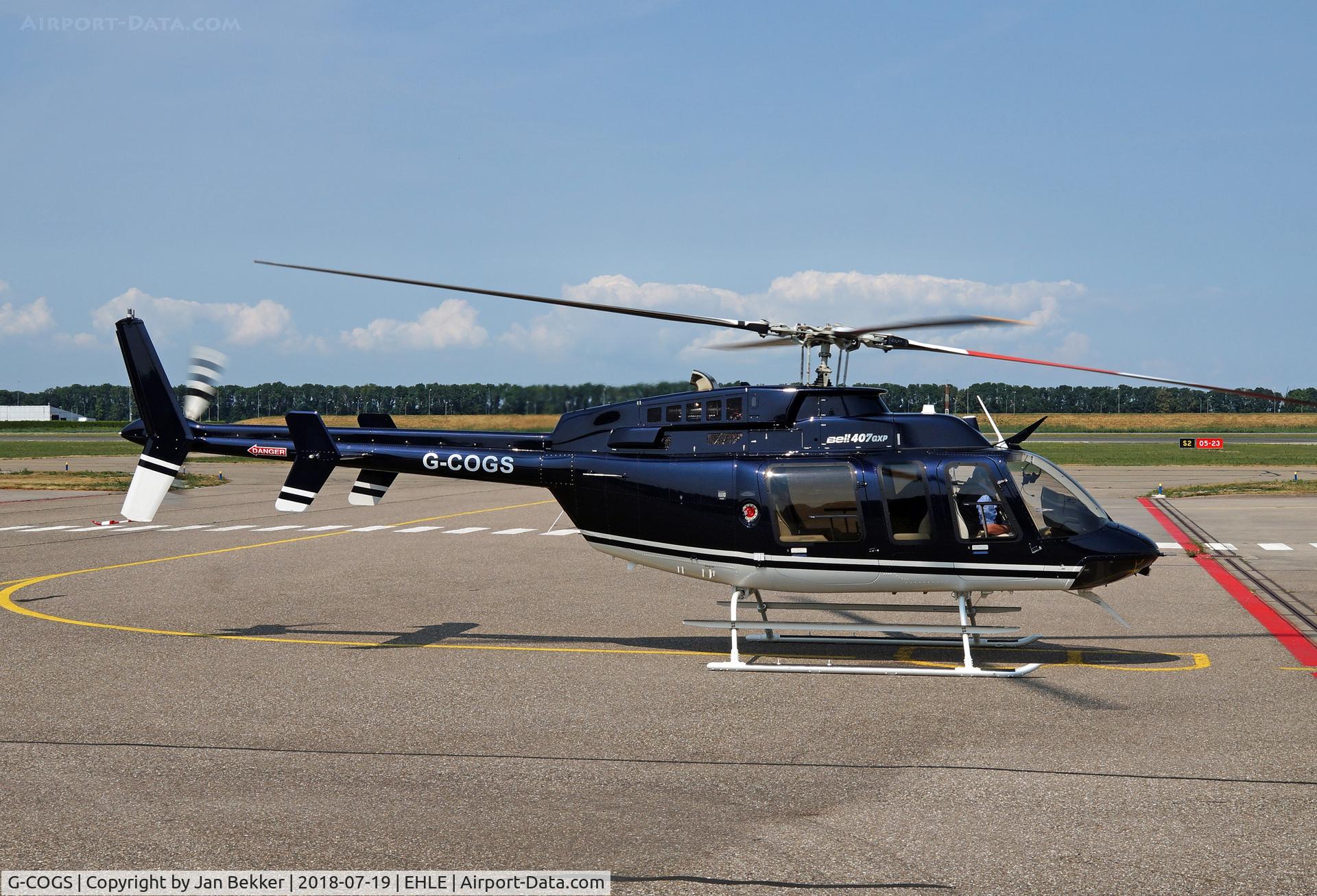 G-COGS, 2016 Bell 407 C/N 54636, Lelystad Airport