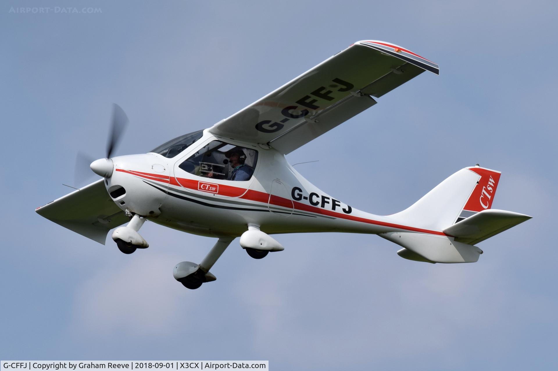 G-CFFJ, 2008 Flight Design CTSW C/N 8391, Departing from Northrepps.
