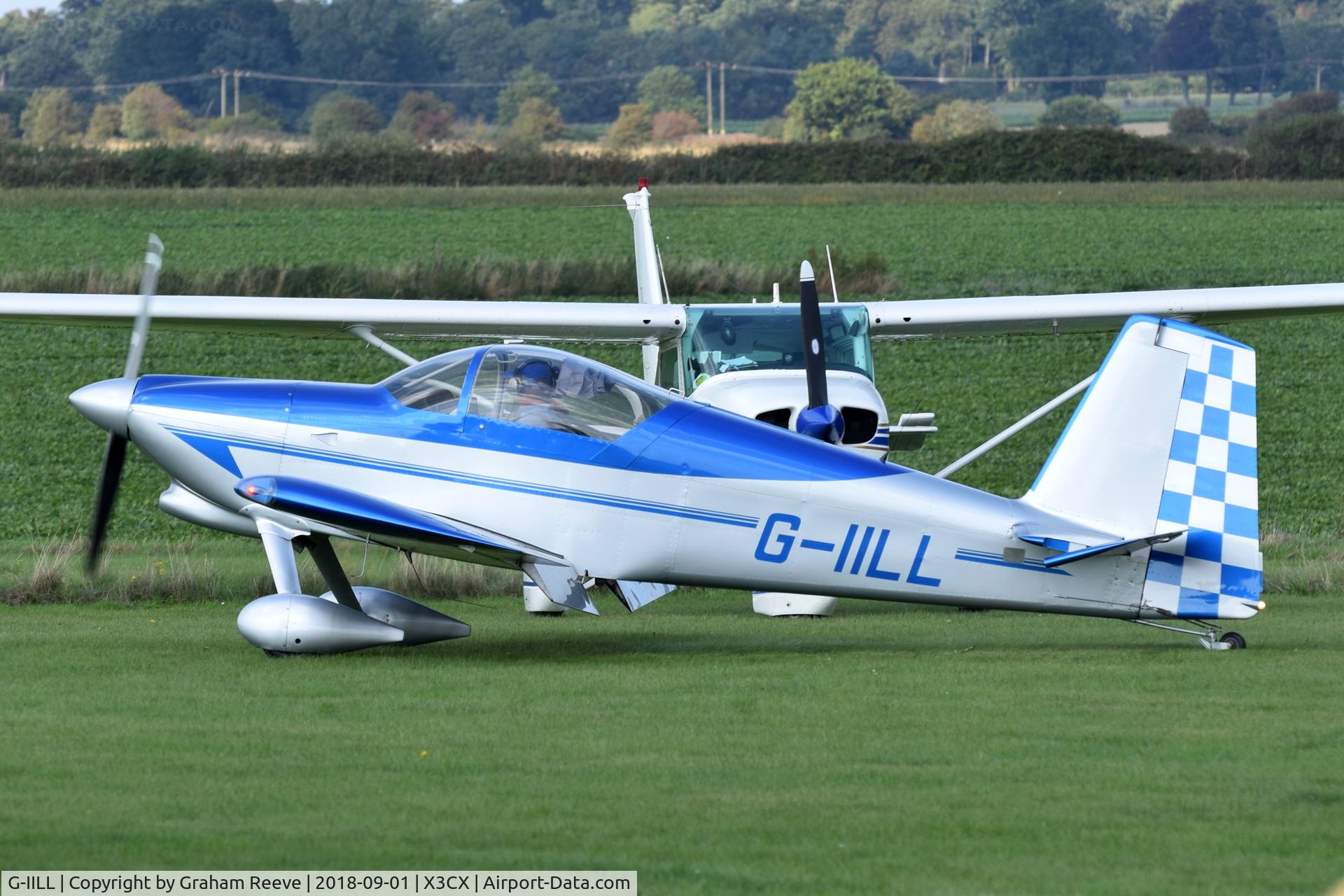 G-IILL, 2006 Vans RV-7 C/N 72029, Just landed at Northrepps.