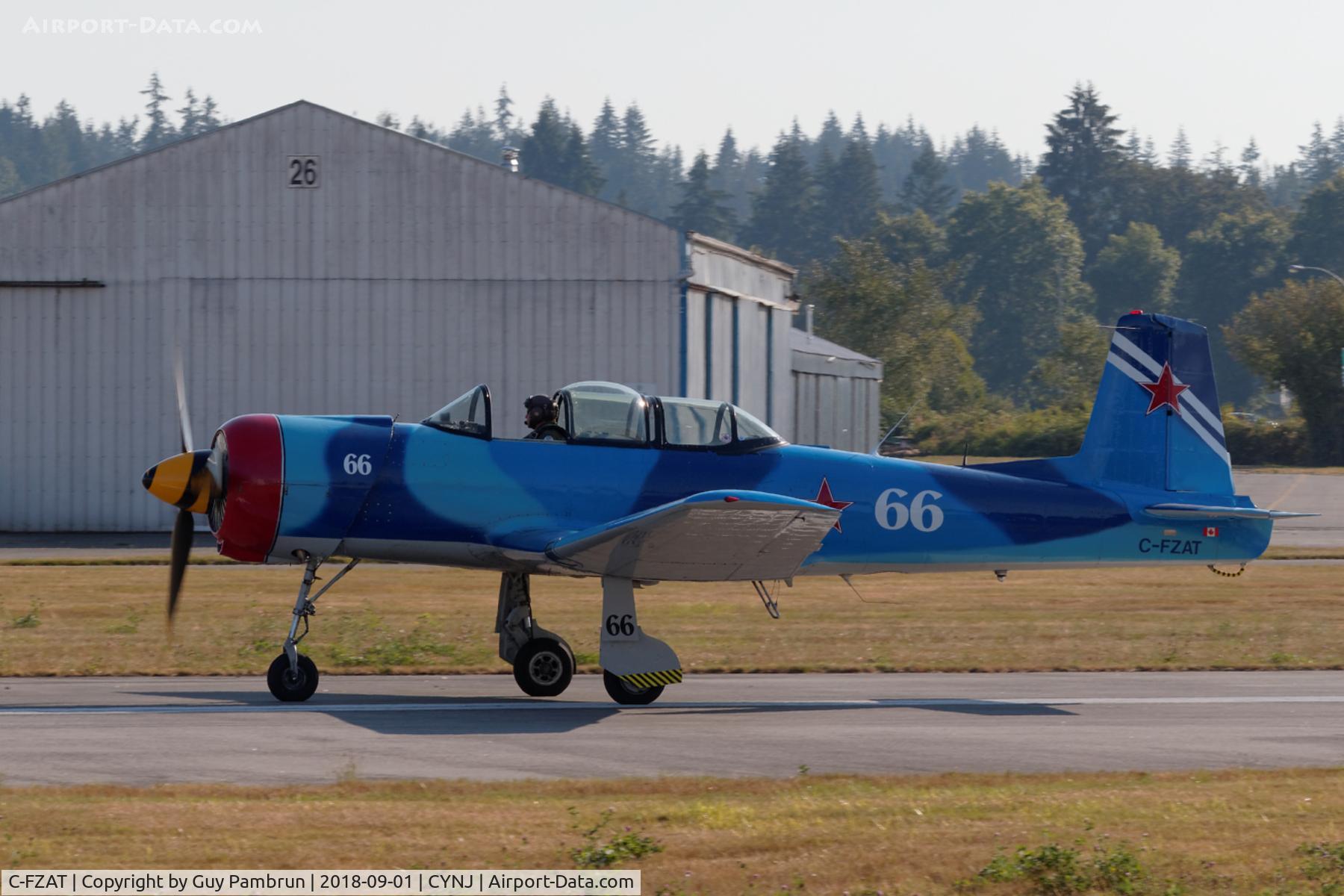 C-FZAT, 1985 Nanchang CJ-6A C/N 4132018, Just landed