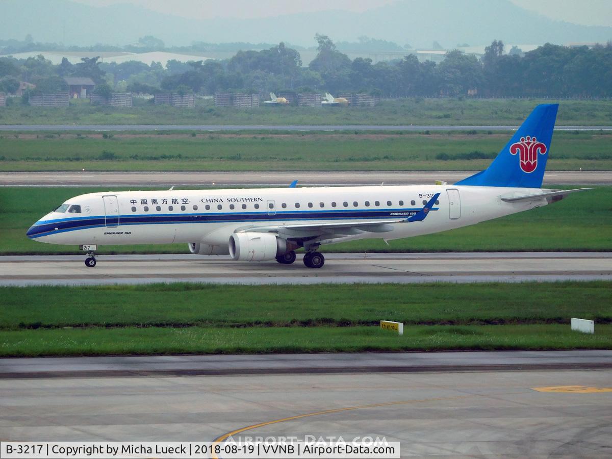 B-3217, 2013 Embraer 190LR (ERJ-190-100LR) C/N 19000605, At Hanoi