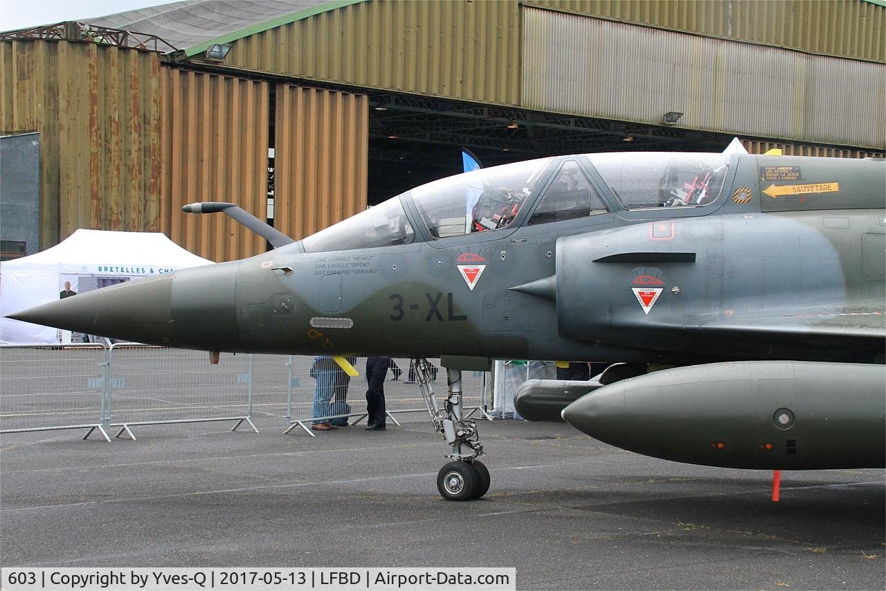 603, Dassault Mirage 2000D C/N 394, Dassault Mirage 2000D, Static display, Bordeaux-Mérignac Air Base 106 (LFBD-BOD) Open day 2017