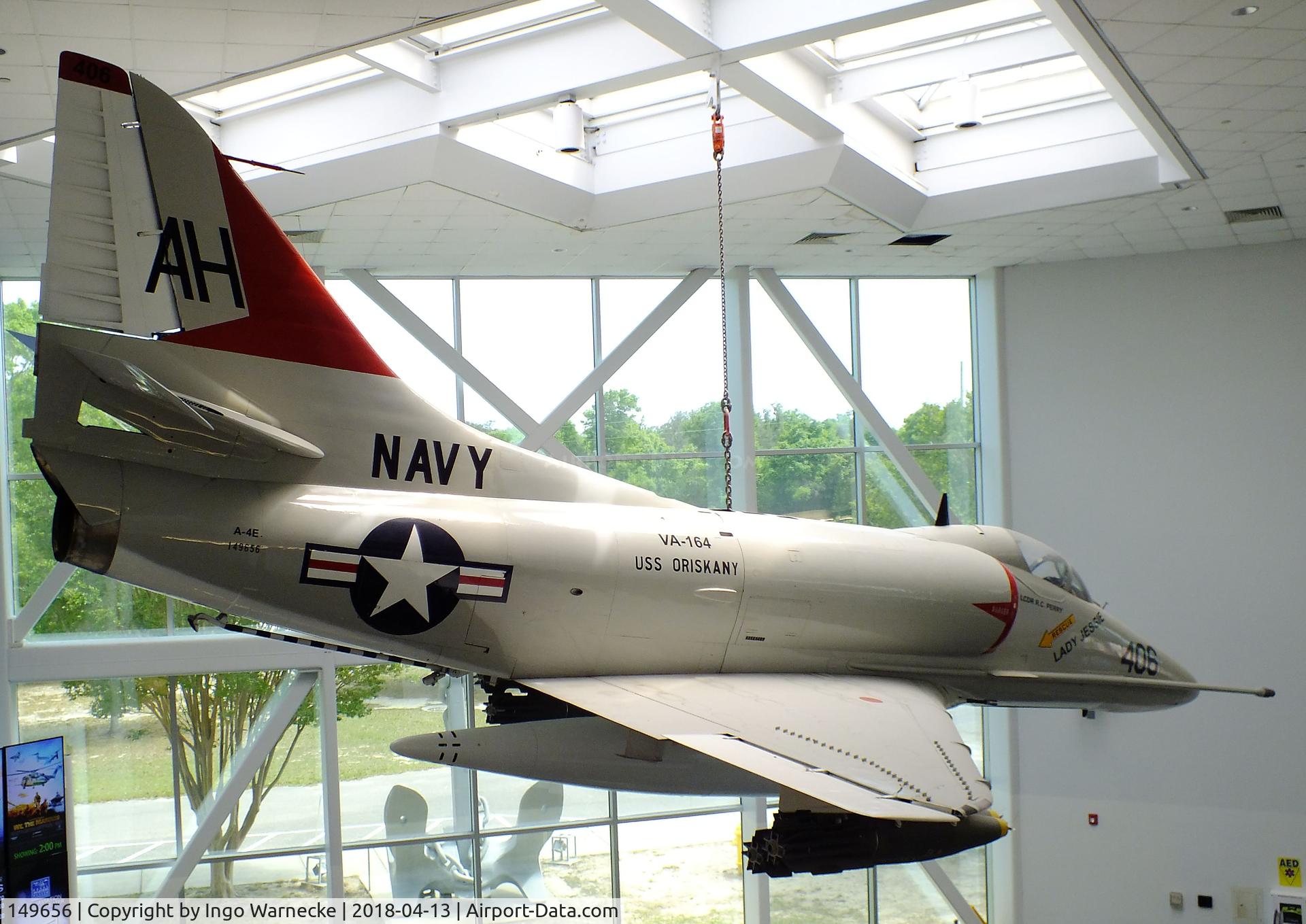 149656, Douglas A-4E Skyhawk C/N 12980, Douglas A-4E Skyhawk at the NMNA, Pensacola