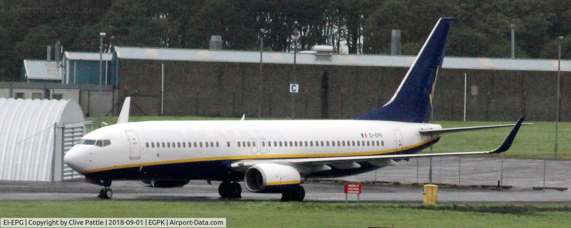 EI-EPG, 2011 Boeing 737-8AS C/N 34985, Stored with no titles at Prestwick