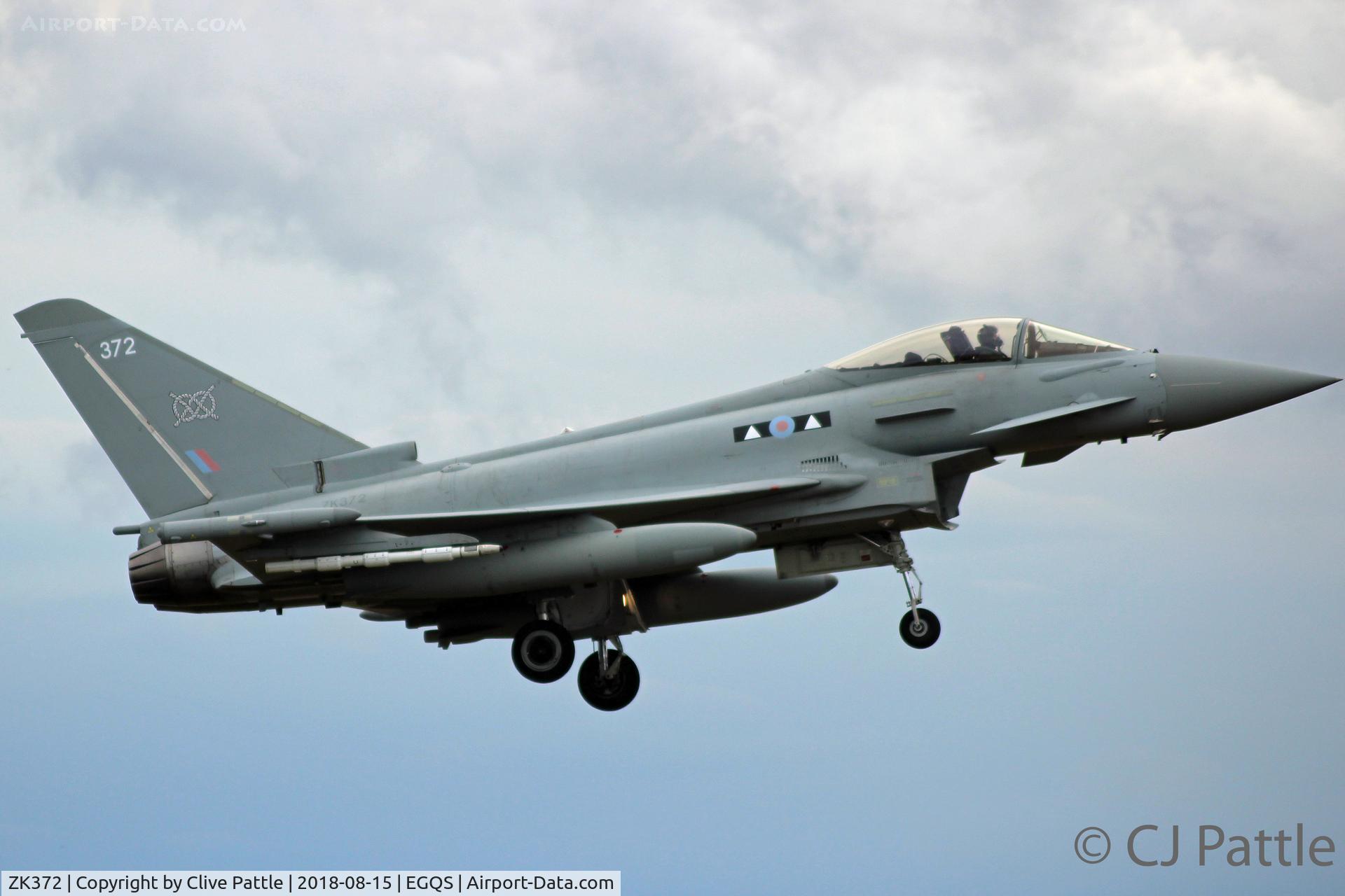 ZK372, 2016 Eurofighter EF-2000 Typhoon FGR4 C/N BS133/480, Active at Lossiemouth