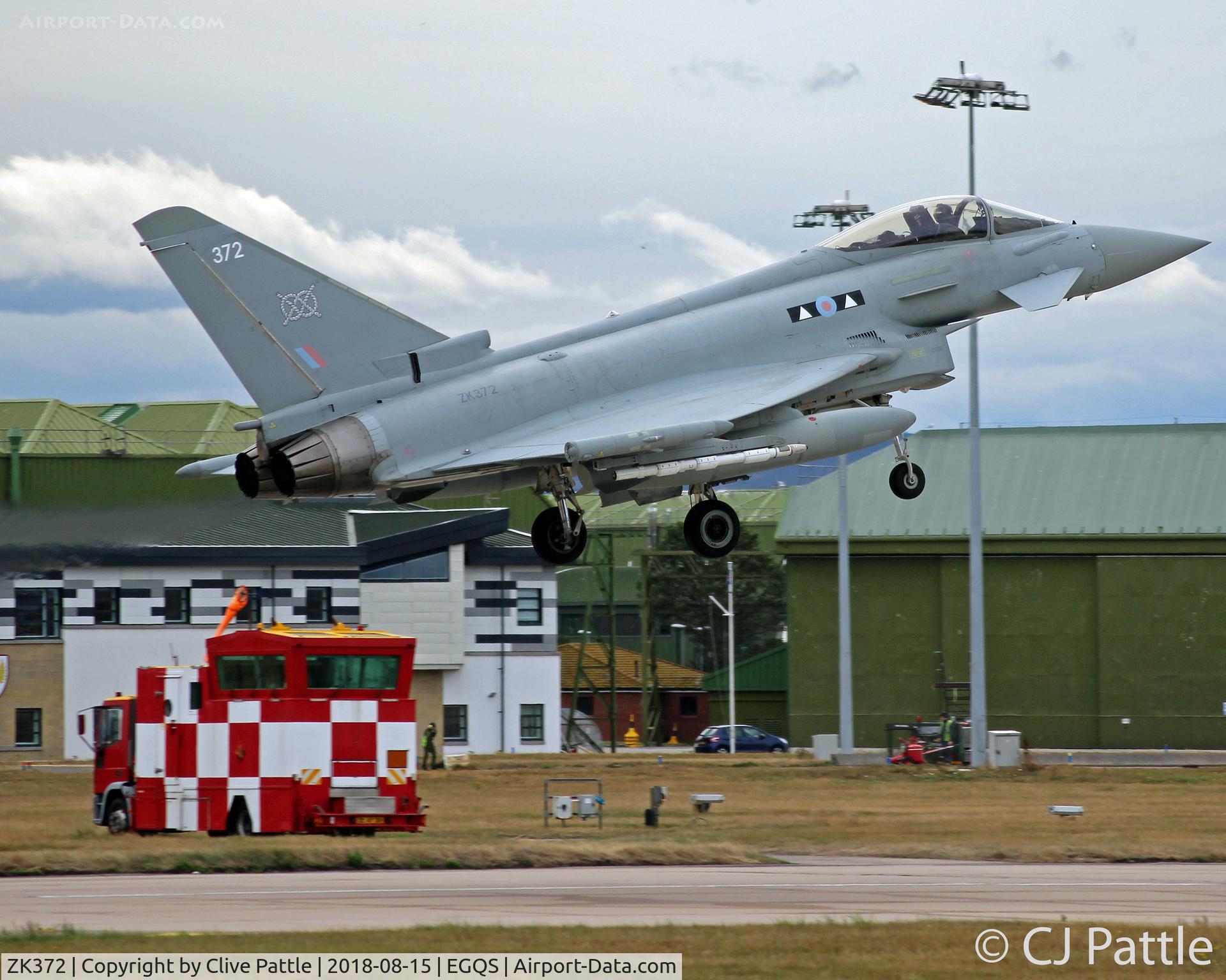 ZK372, 2016 Eurofighter EF-2000 Typhoon FGR4 C/N BS133/480, Active at Lossiemouth