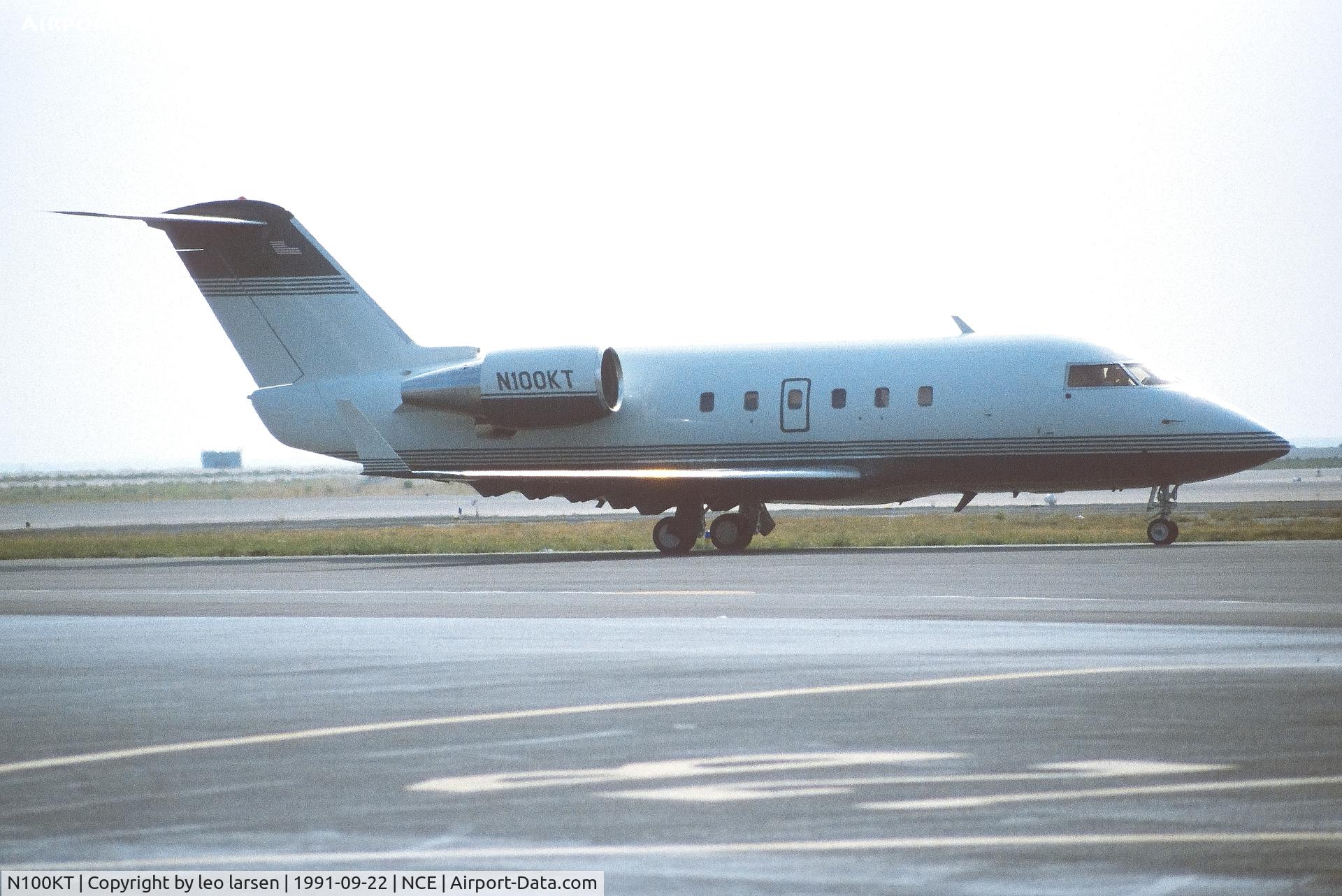 N100KT, 1987 Canadair Challenger  601-3A (CL-600-2B16) C/N 5004, Nice 22.9.1991