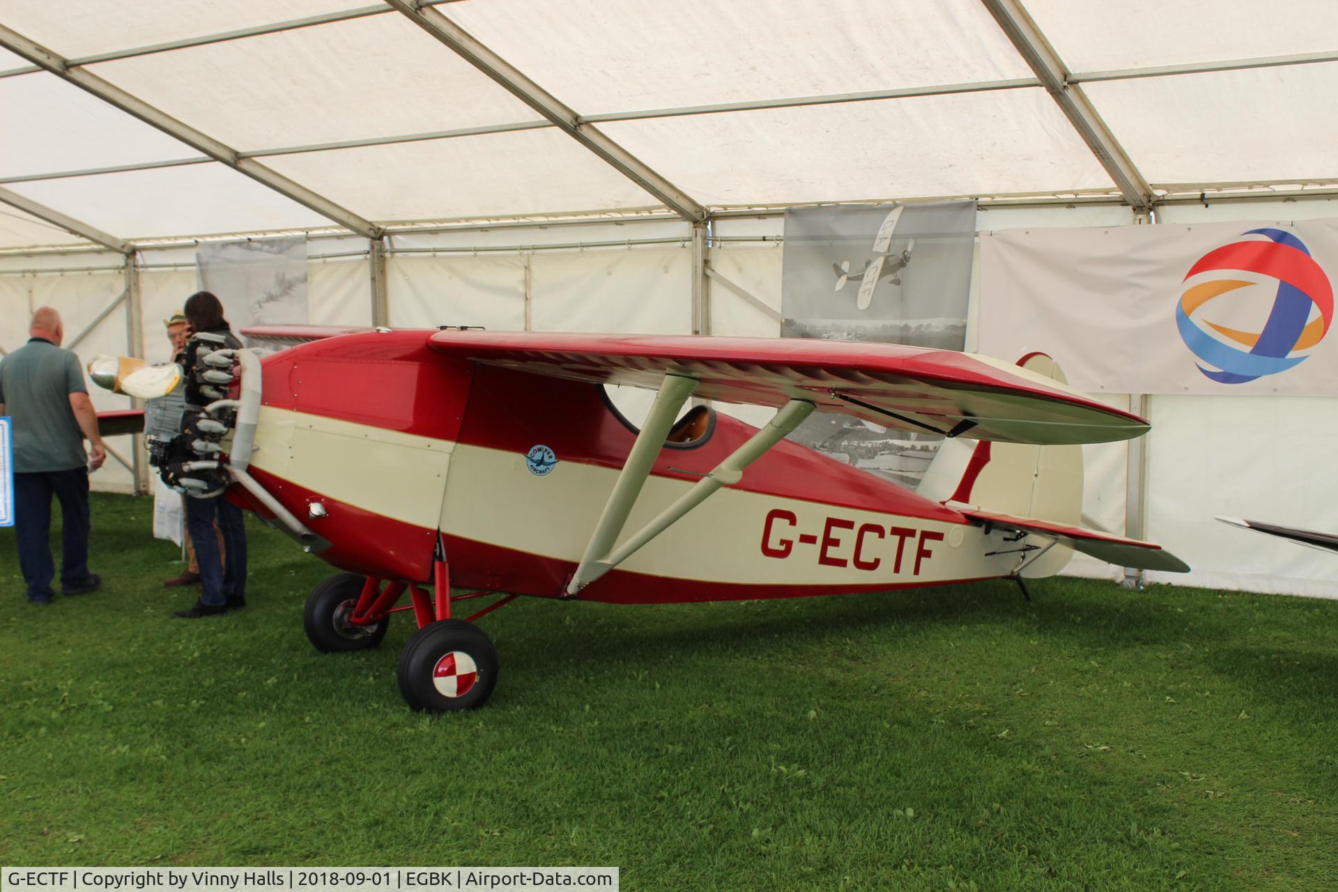 G-ECTF, 2007 Comper CLA7 Swift Replica C/N PFA 103-13078, Light Aircraft Association, Rally Sywell