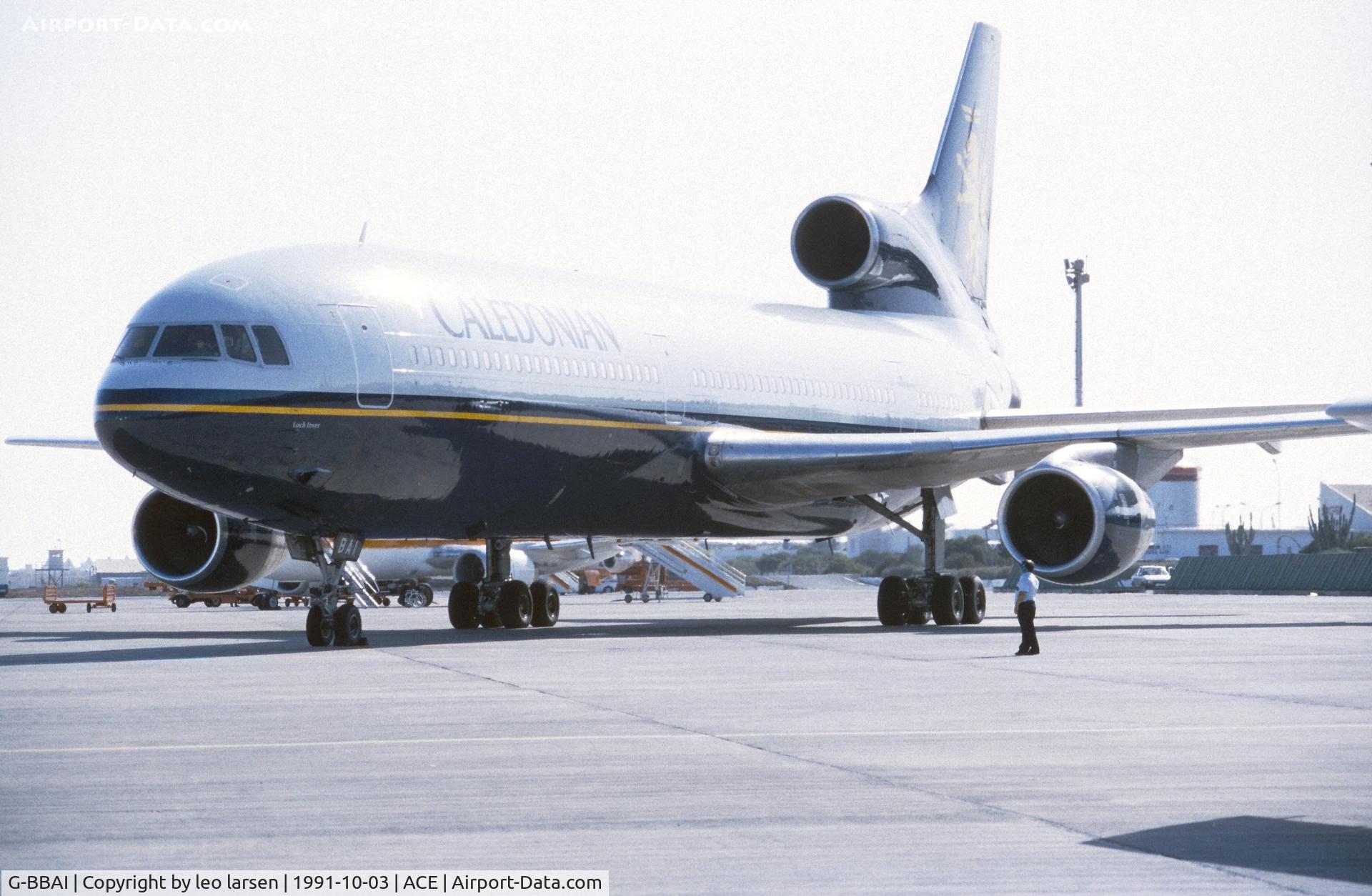 G-BBAI, 1974 Lockheed L-1011-385-1 TriStar 1 C/N 193N-1102, Lanzarote 3.10.1991