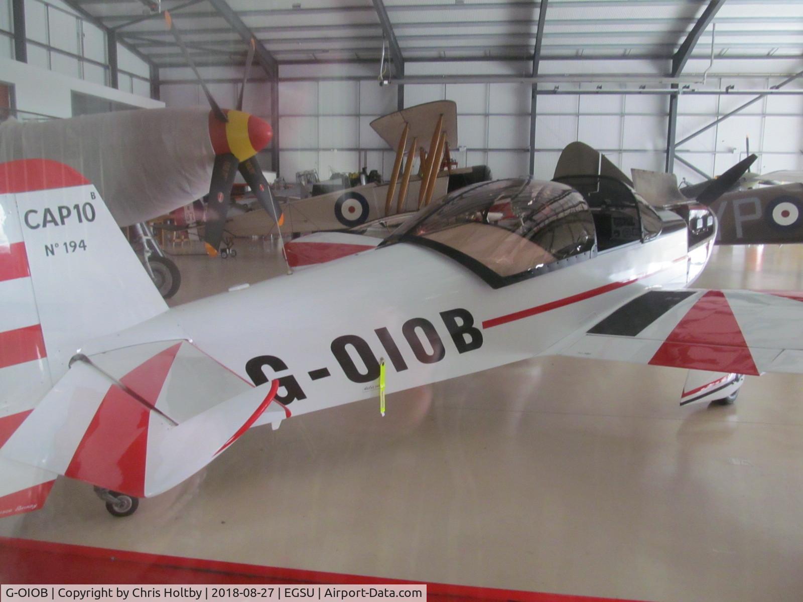 G-OIOB, 1983 Mudry CAP-10B C/N 194, Parked in a hanger at Duxford