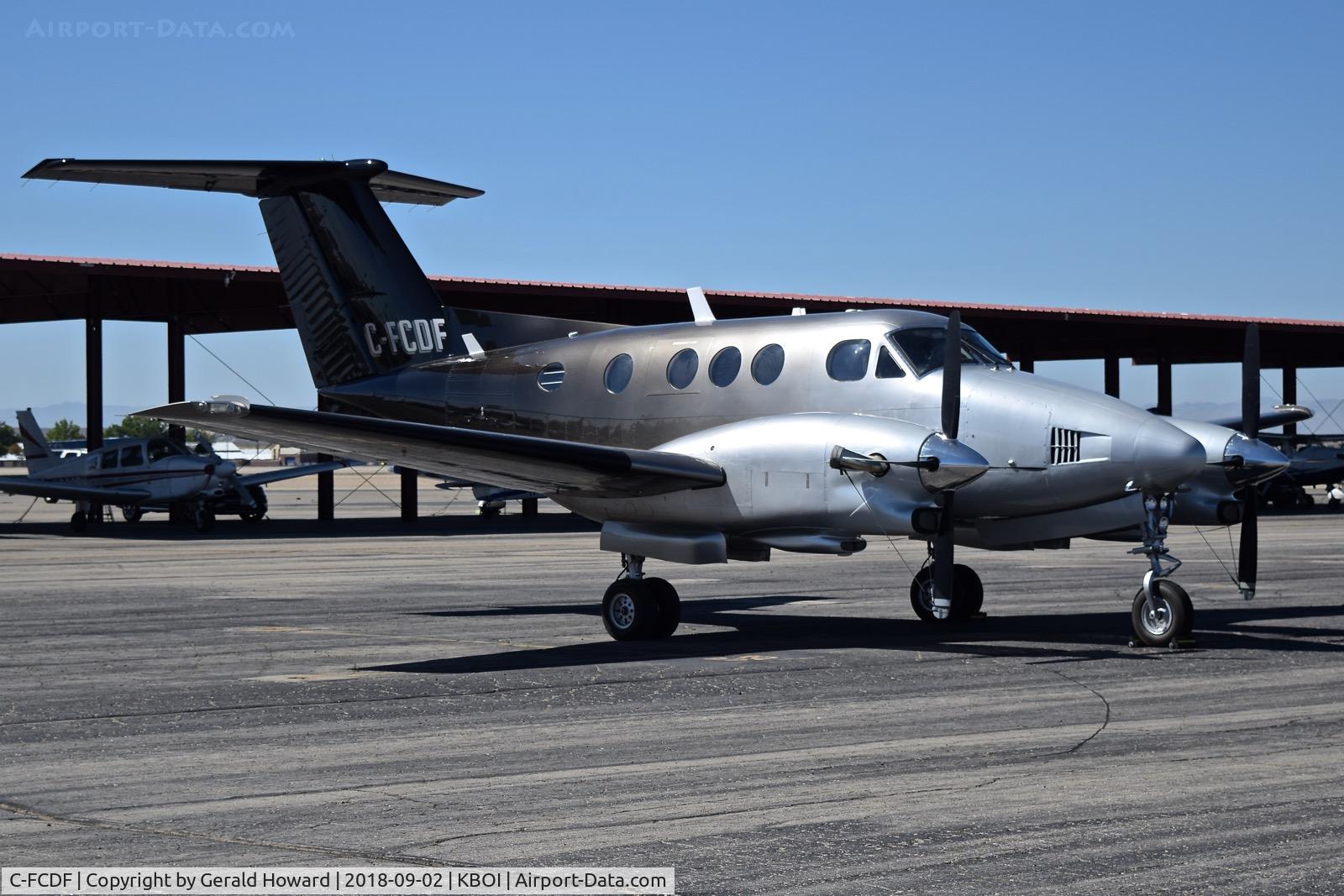 C-FCDF, 1980 Beech F90 King Air C/N LA-81, Parked on the north GA ramp.