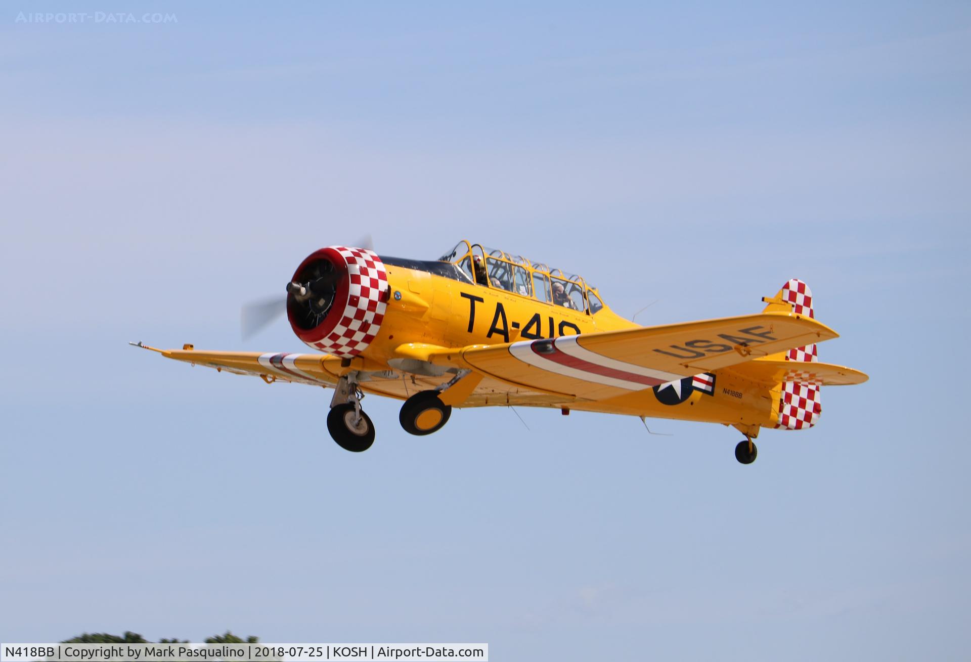 N418BB, 1945 North American AT-6D C/N 53418, North American AT-6D