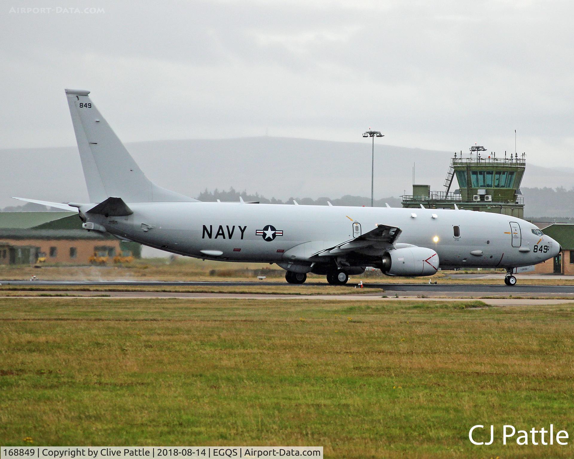 168849, Boeing P-8A Poseidon C/N 44141, Active at Lossiemouth