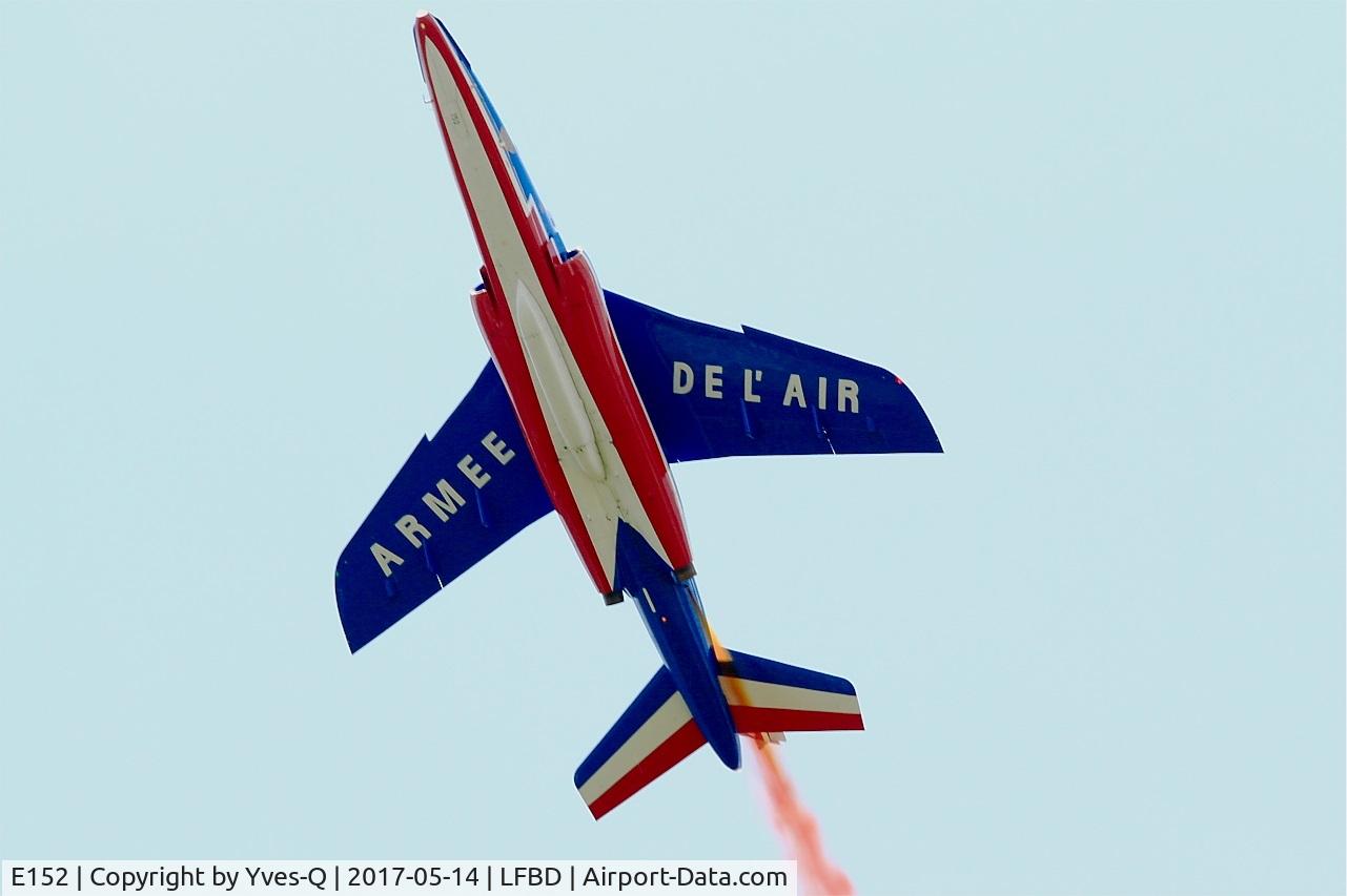 E152, Dassault-Dornier Alpha Jet E C/N E152, Dassault Dornier Alphajet E (F-UHRT), Athos 07 of Patrouille de France 2017, Bordeaux-Mérignac Air Base 106 (LFBD-BOD) Open day 2017