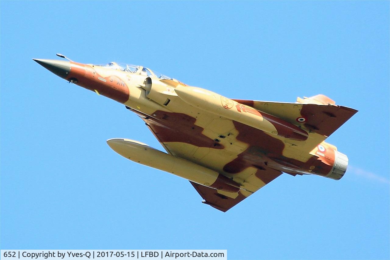 652, Dassault Mirage 2000D C/N 507, Dassault Mirage 2000D, Take off rwy 23, Bordeaux-Mérignac Air Base 106 (LFBD-BOD)