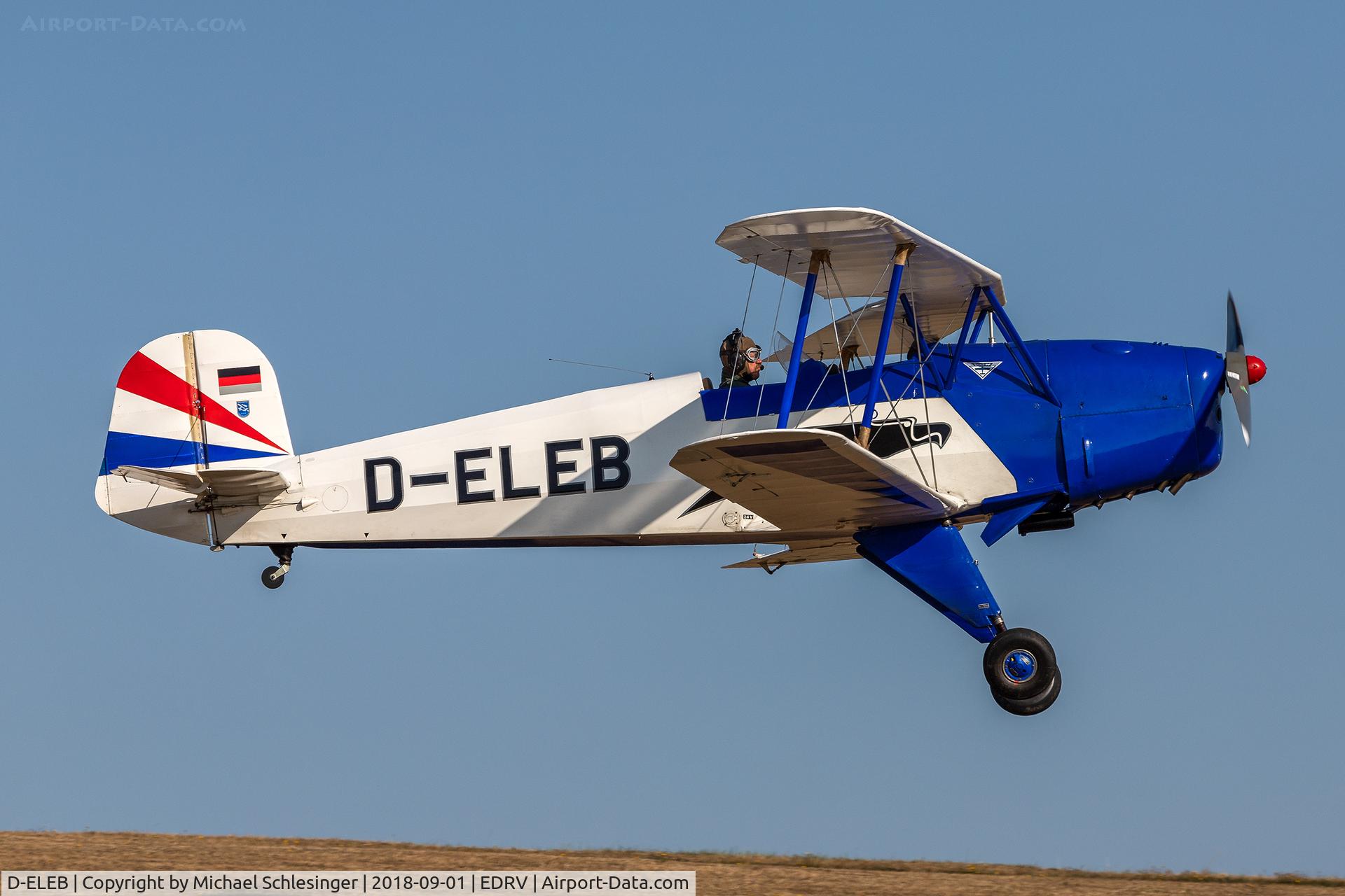 D-ELEB, 1957 CASA Bü 1-131E Jungmann C/N 2145, D-ELEB - Bücker (CASA) Bü 131 Jungmann @ Airfield EDRV - Wershofen/Eifel
