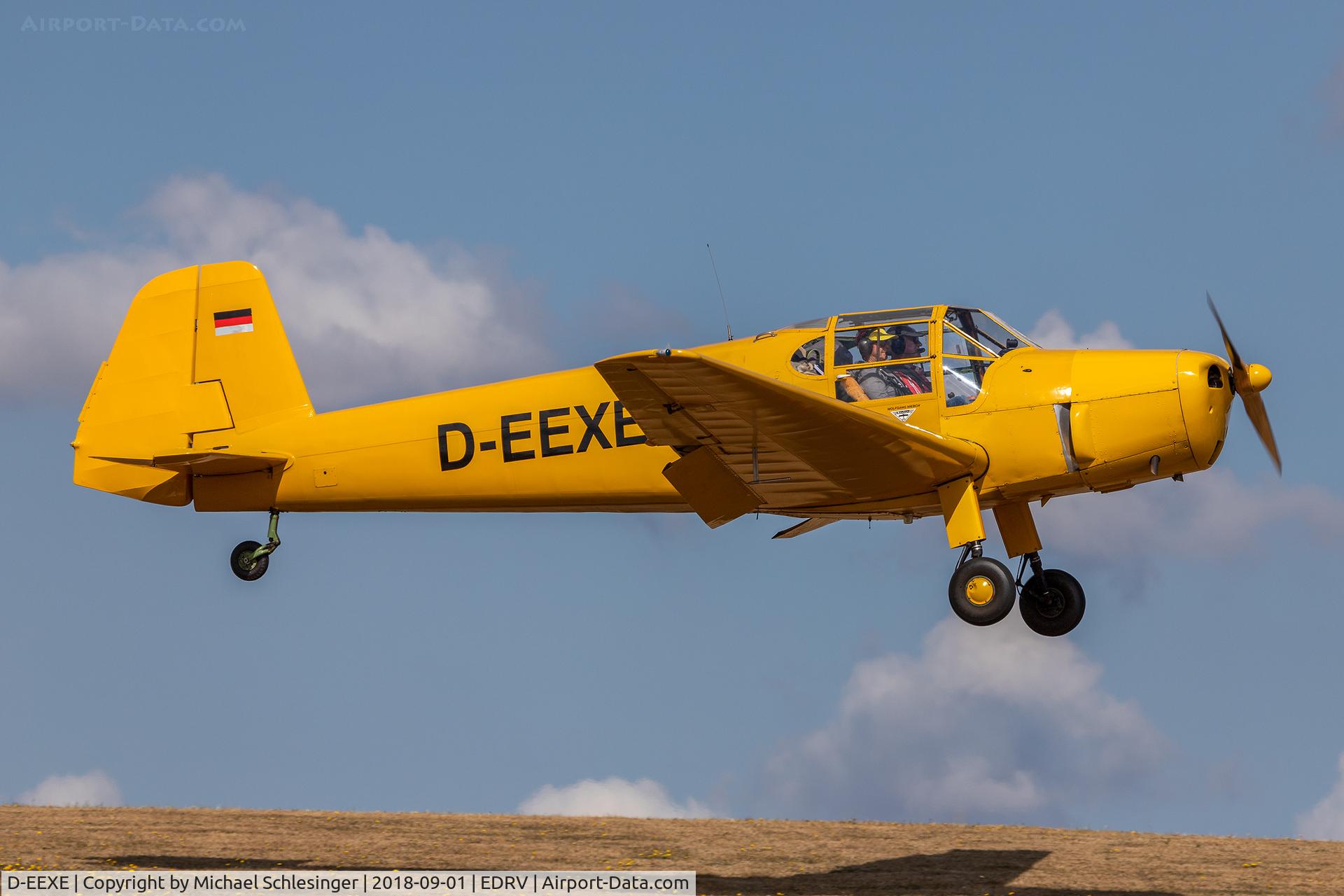 D-EEXE, Heliopolis Gomhouria Mk.6 (Bu-181) C/N 148, D-EEXE - Bücker Bü-181 Bestmann (Heliopolis Gomhouria Mk.6) @ Airfield EDRV - Wershofen/Eifel